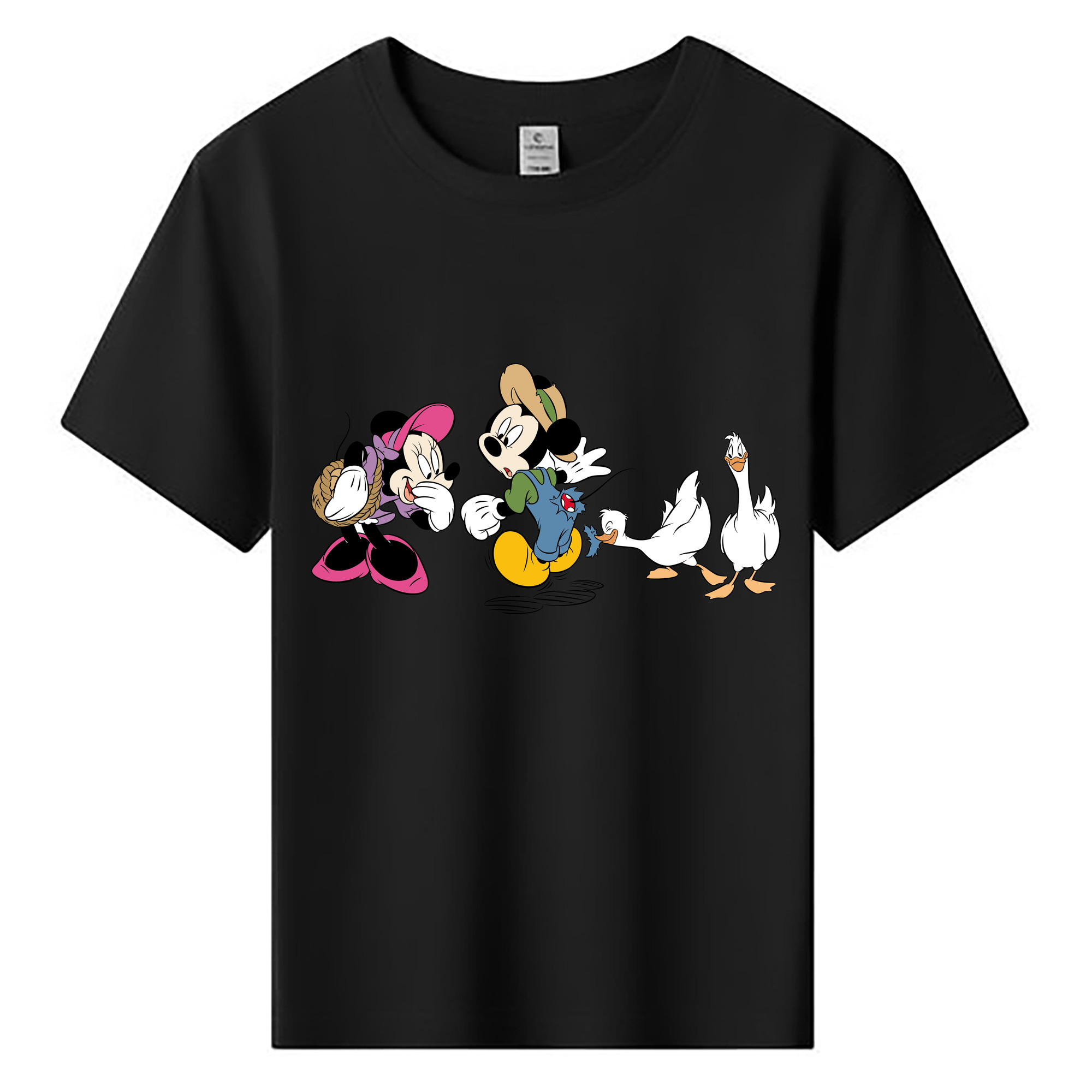 ミッキーマウス Mickey Mouse 綿100％キッズTシャツ（フロントプリント）