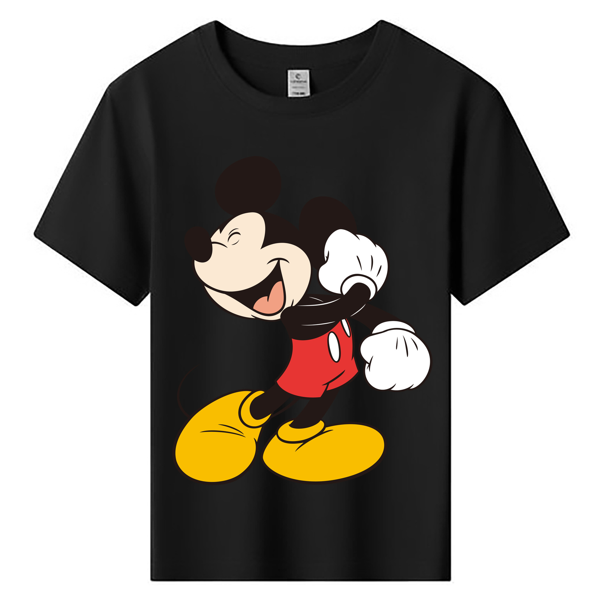 ミッキーマウス Mickey Mouse 綿100％キッズTシャツ（フロントプリント）