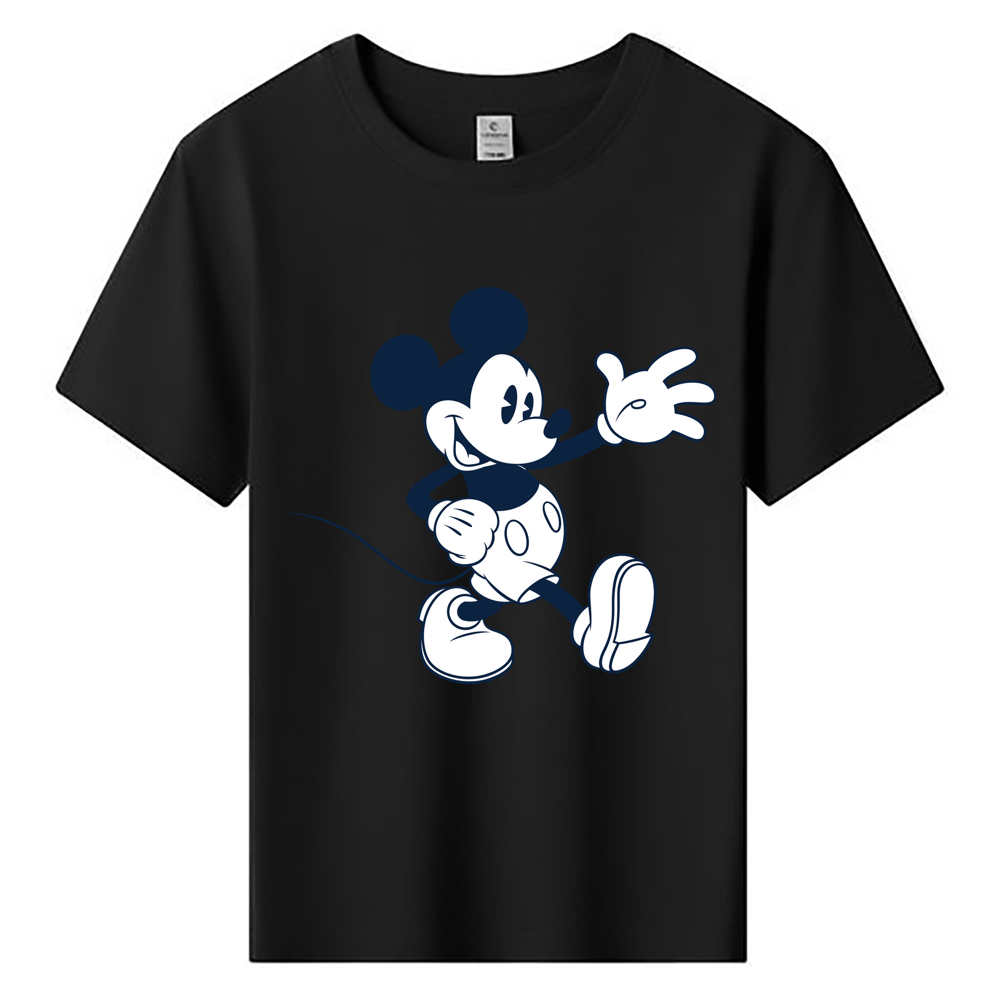 ミッキーマウス Mickey Mouse 綿100％キッズTシャツ（フロントプリント）