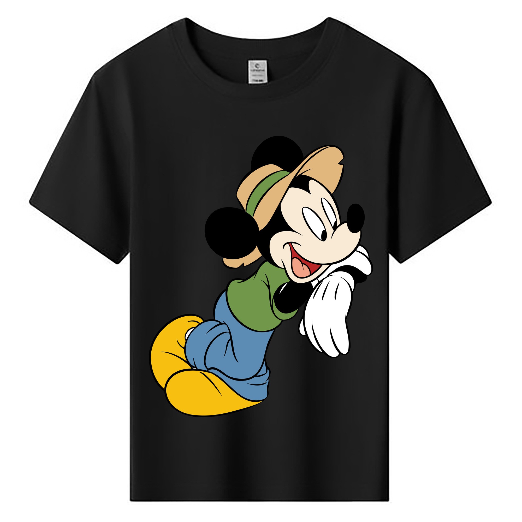 ミッキーマウス Mickey Mouse 綿100％キッズTシャツ（フロントプリント）