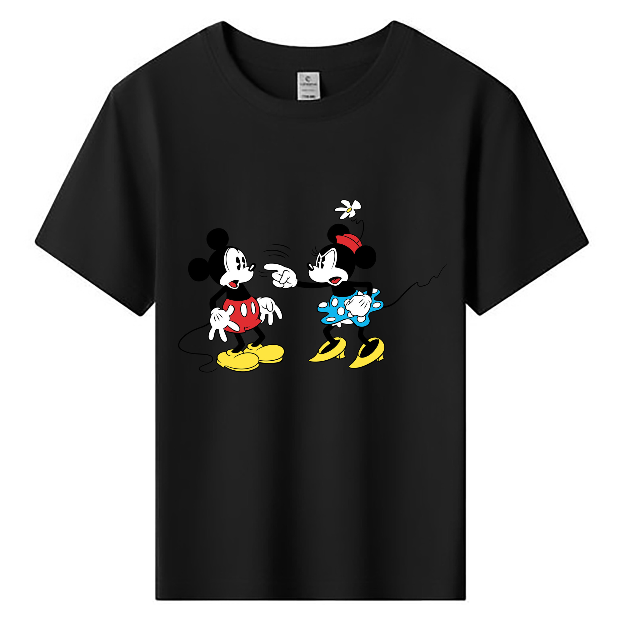 ミッキーマウス Mickey Mouse 綿100％キッズTシャツ（フロントプリント）