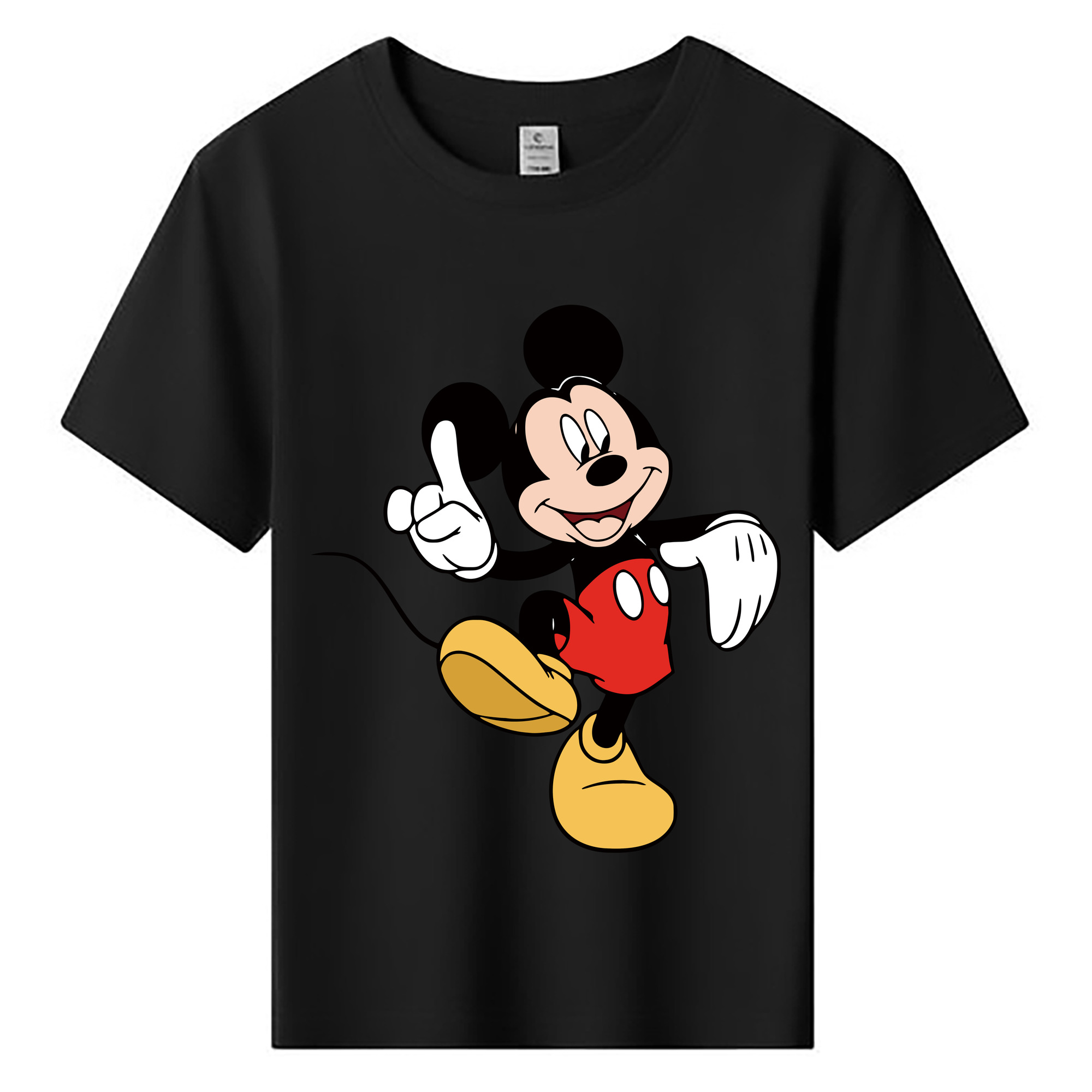 ミッキーマウス Mickey Mouse 綿100％キッズTシャツ（フロントプリント）