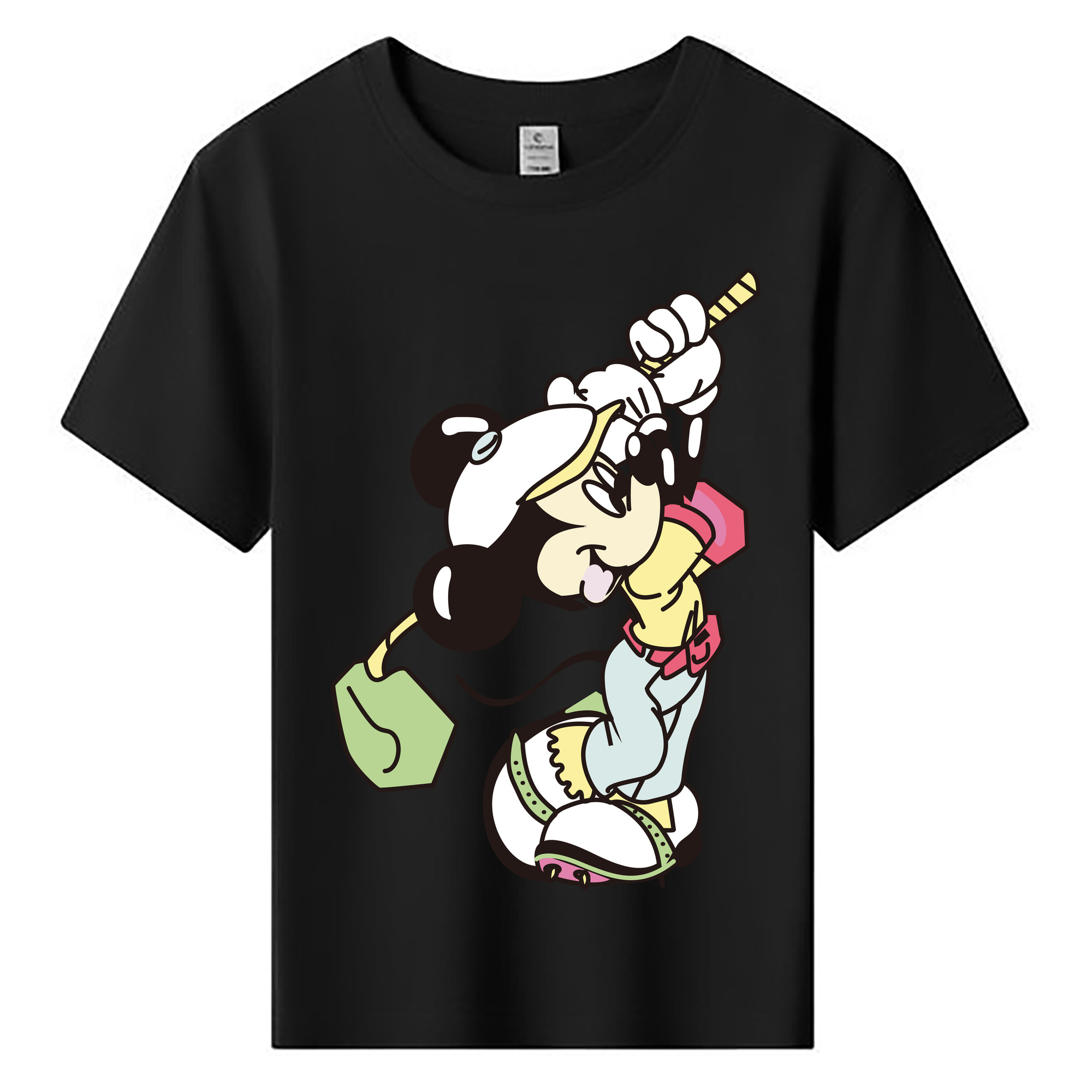 ミッキーマウス Mickey Mouse 綿100％キッズTシャツ（フロントプリント）
