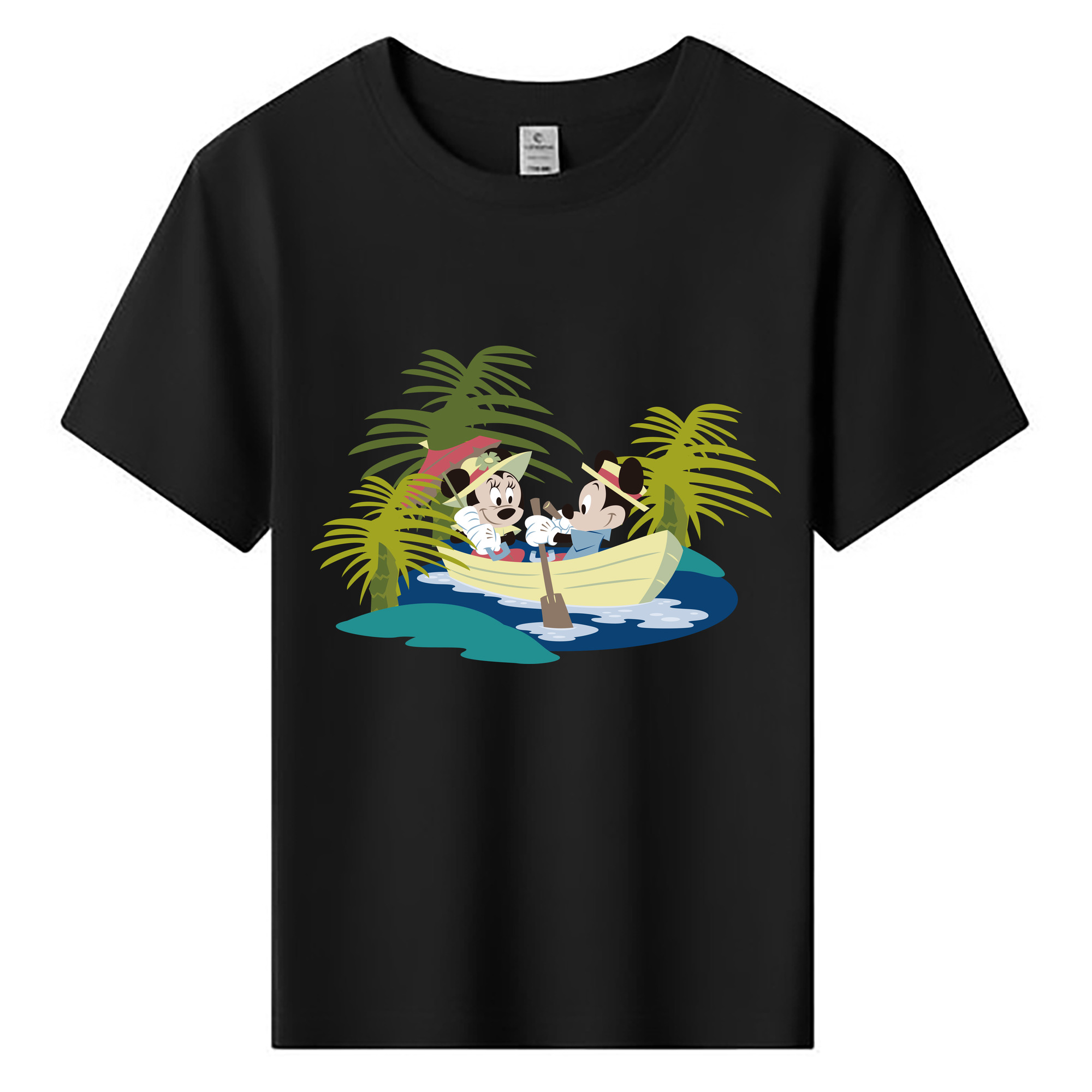ミッキーマウス Mickey Mouse 綿100％キッズTシャツ（フロントプリント）