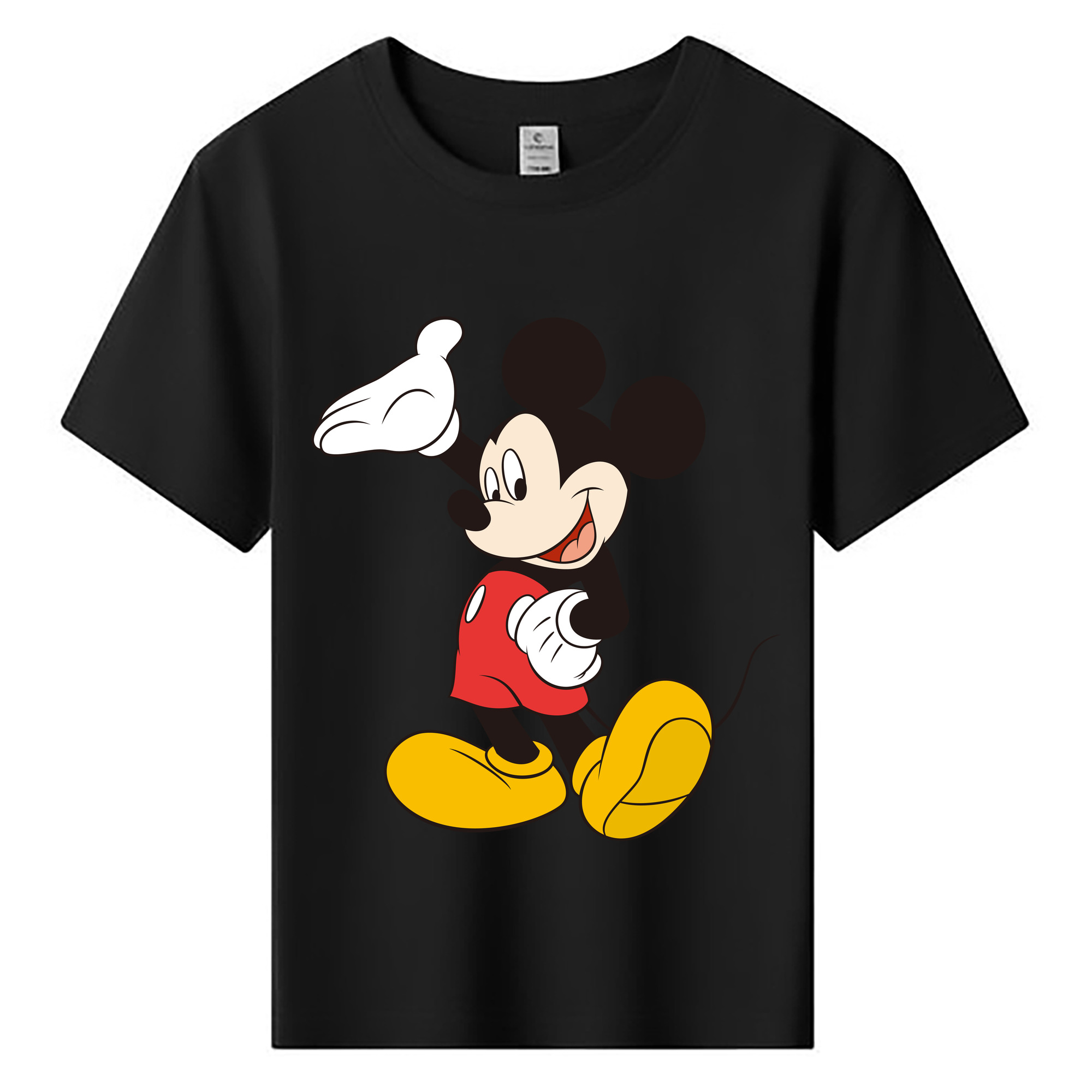 ミッキーマウス Mickey Mouse 綿100％キッズTシャツ（フロントプリント）