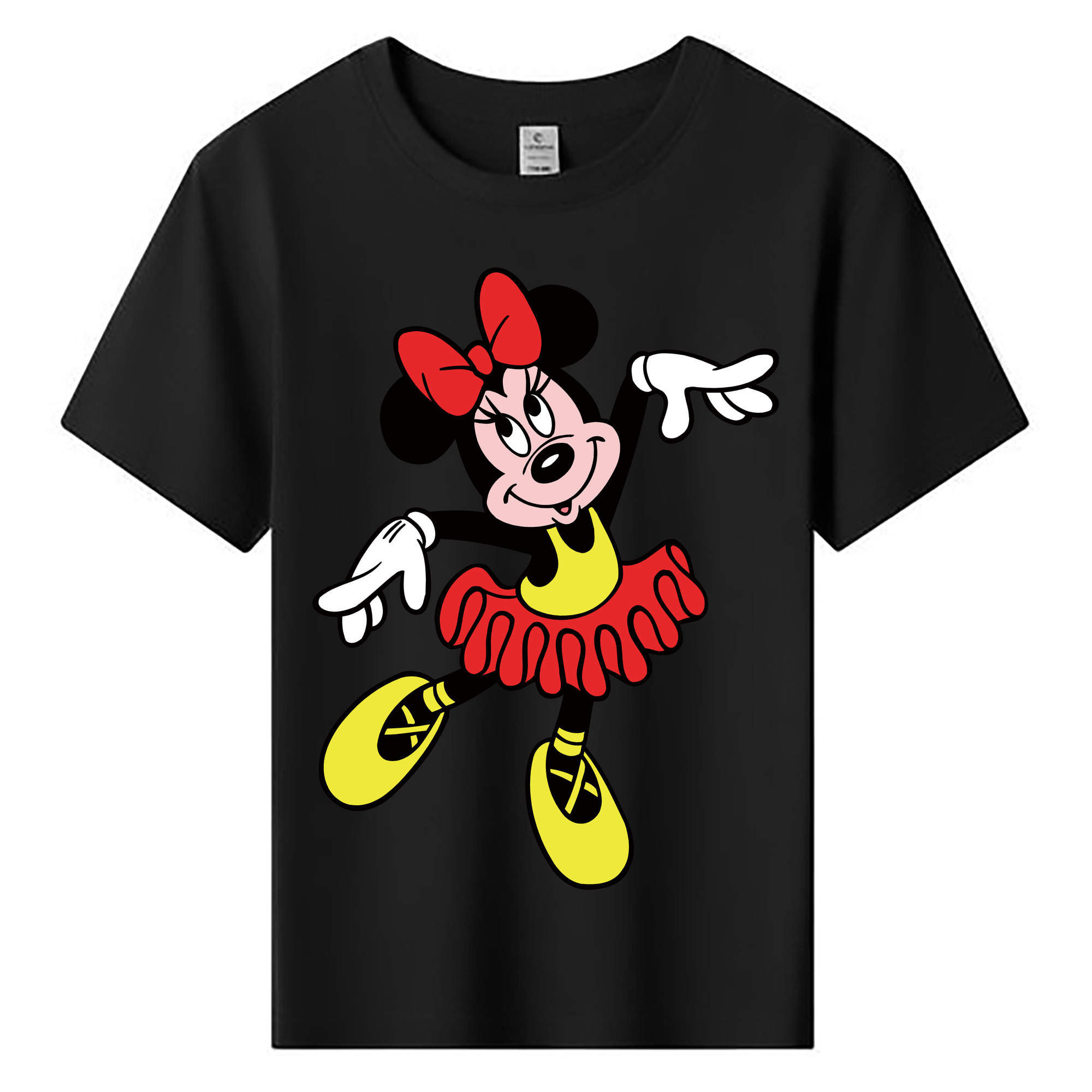 ミッキーマウス Mickey Mouse 綿100％キッズTシャツ（フロントプリント）