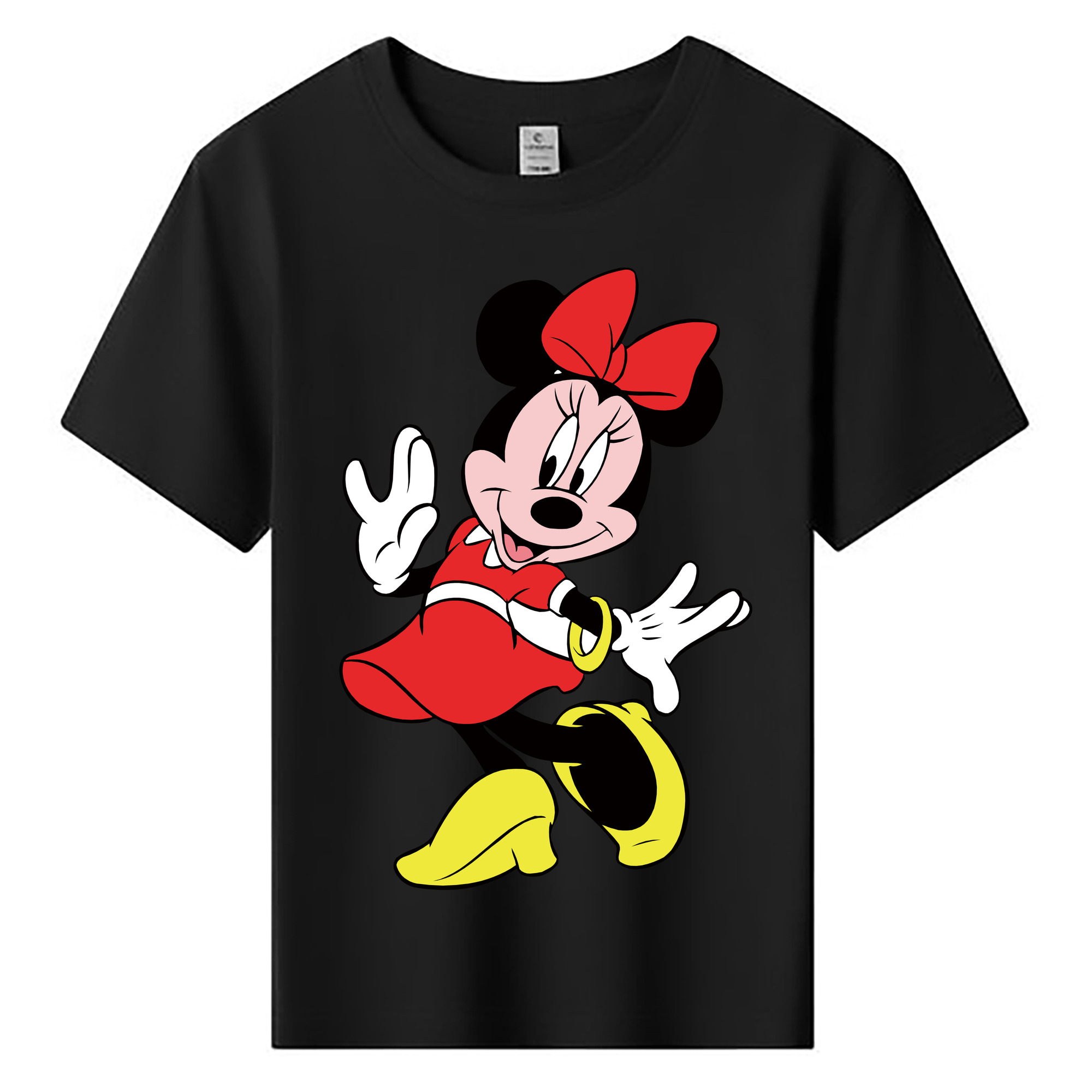 ミッキーマウス Mickey Mouse 綿100％キッズTシャツ（フロントプリント）