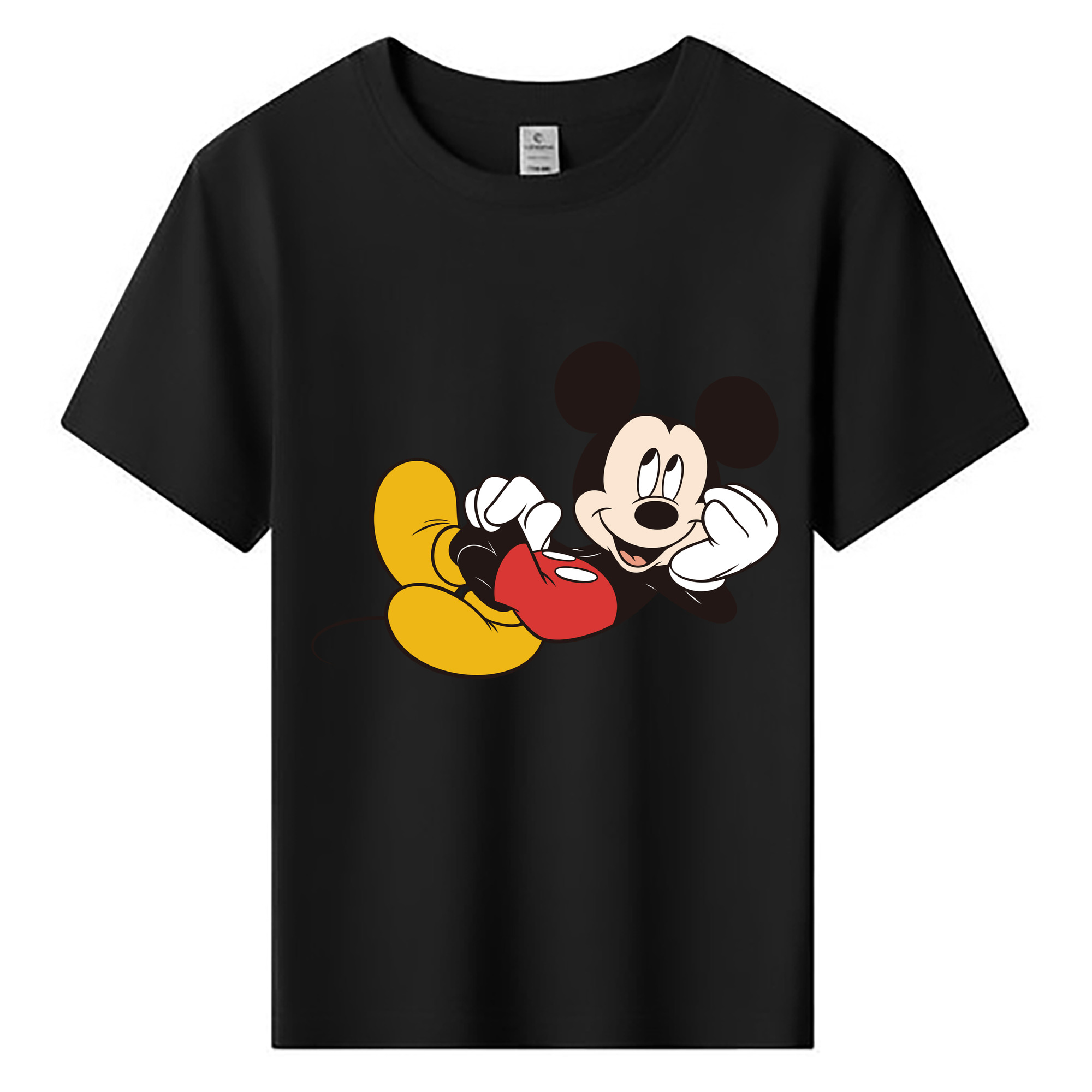 ミッキーマウス Mickey Mouse 綿100％キッズTシャツ（フロントプリント）