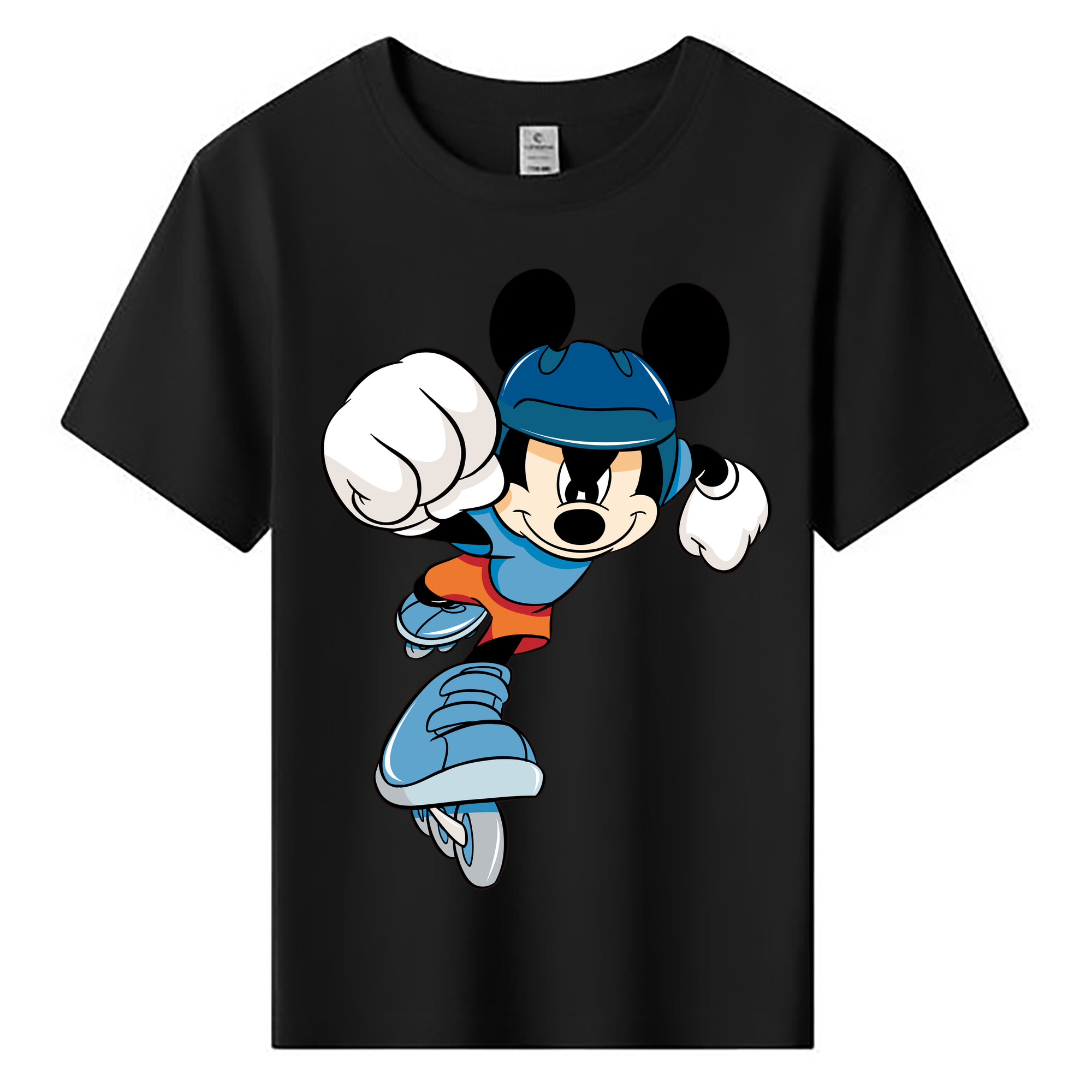 ミッキーマウス Mickey Mouse 綿100％キッズTシャツ（フロントプリント）