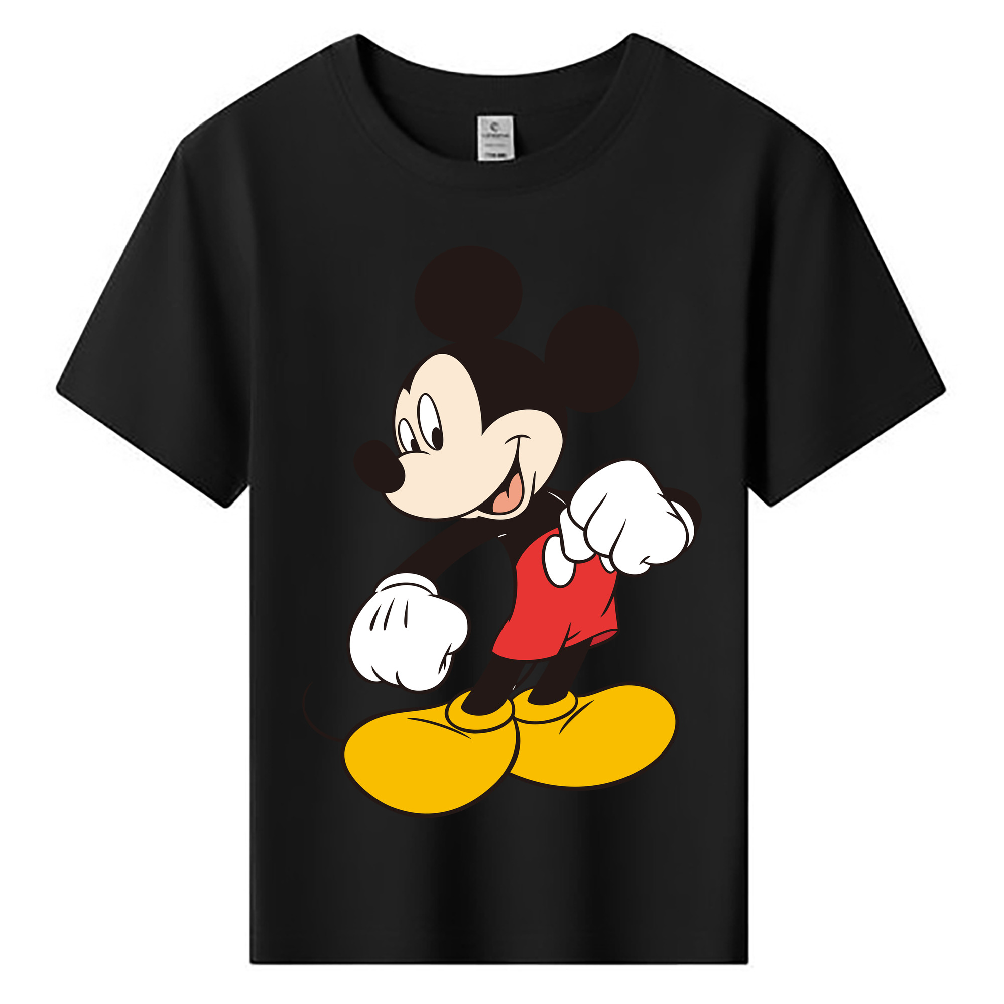 ミッキーマウス Mickey Mouse 綿100％キッズTシャツ（フロントプリント）