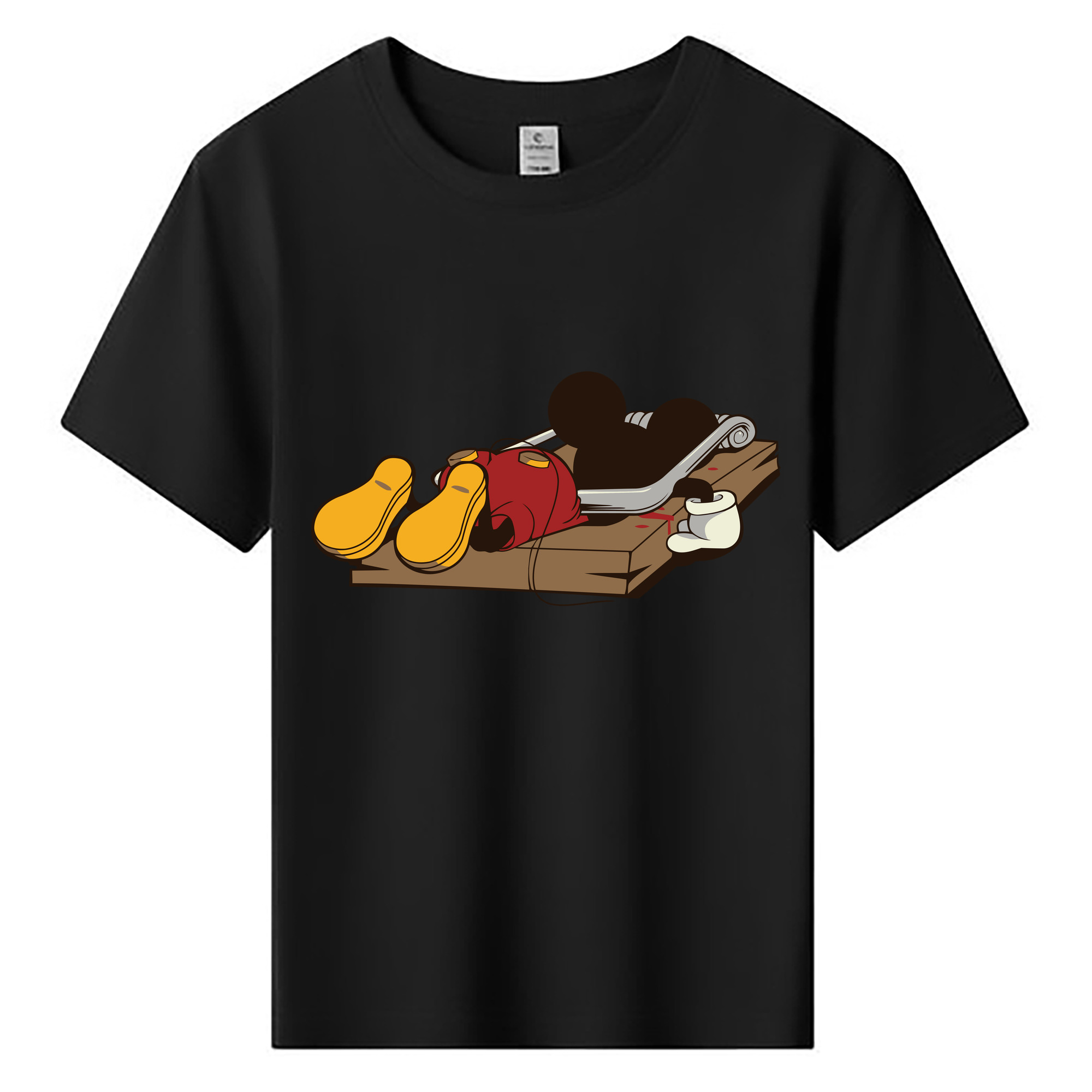 ミッキーマウス Mickey Mouse 綿100％キッズTシャツ（フロントプリント）