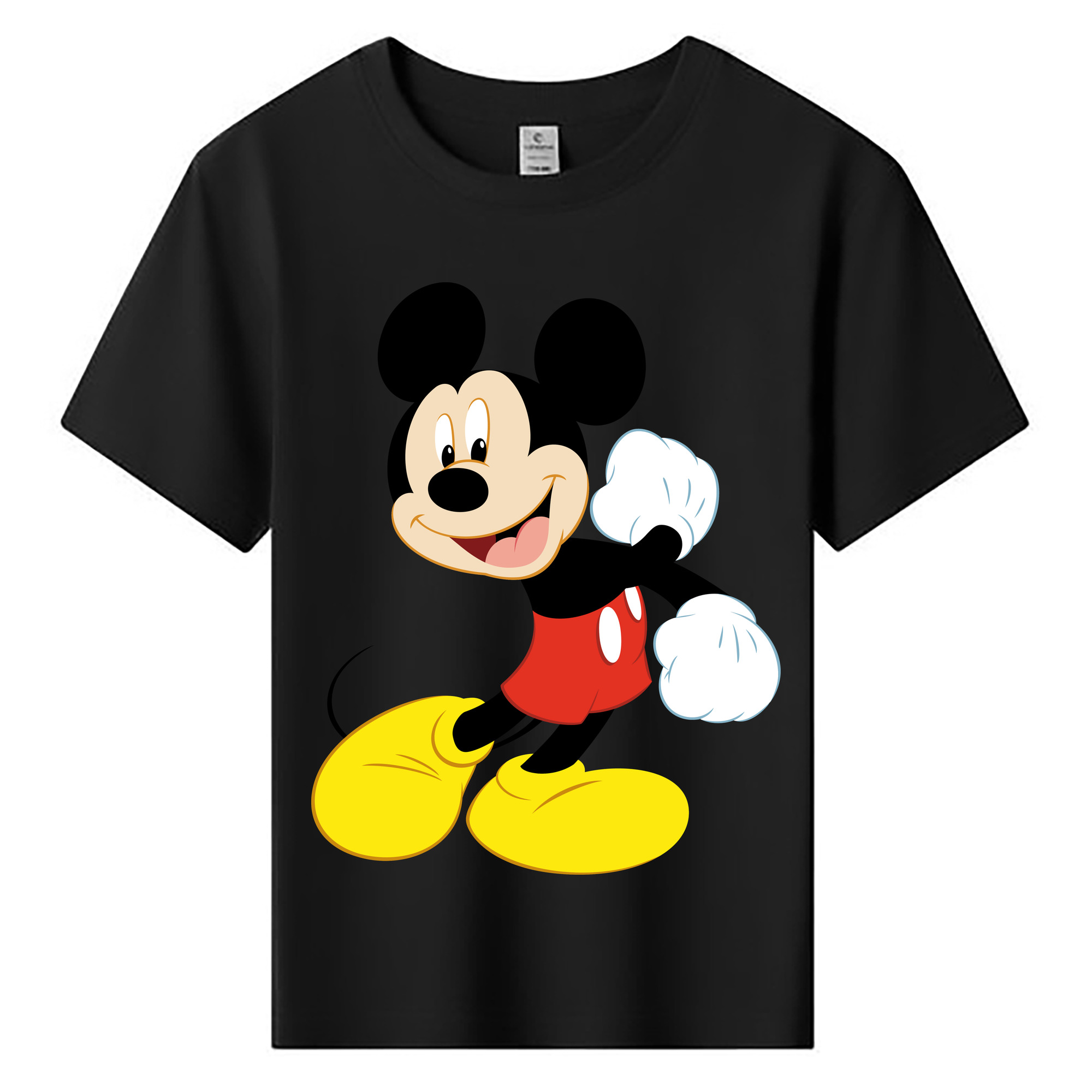 ミッキーマウス Mickey Mouse 綿100％キッズTシャツ（フロントプリント）