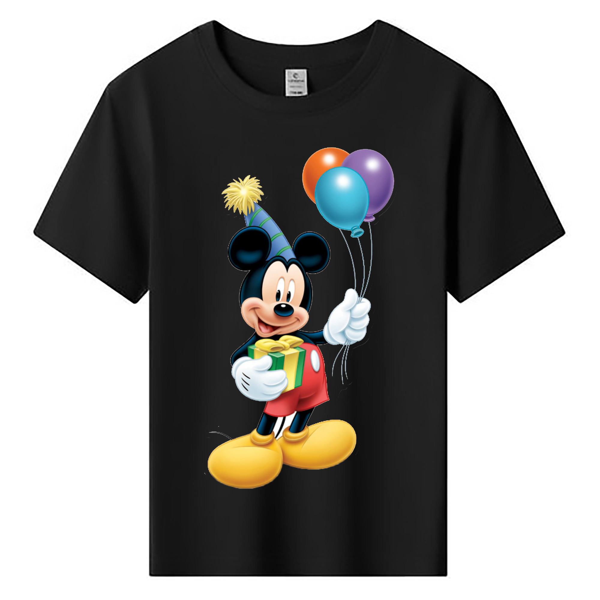 ミッキーマウス Mickey Mouse 綿100％キッズTシャツ（フロントプリント）