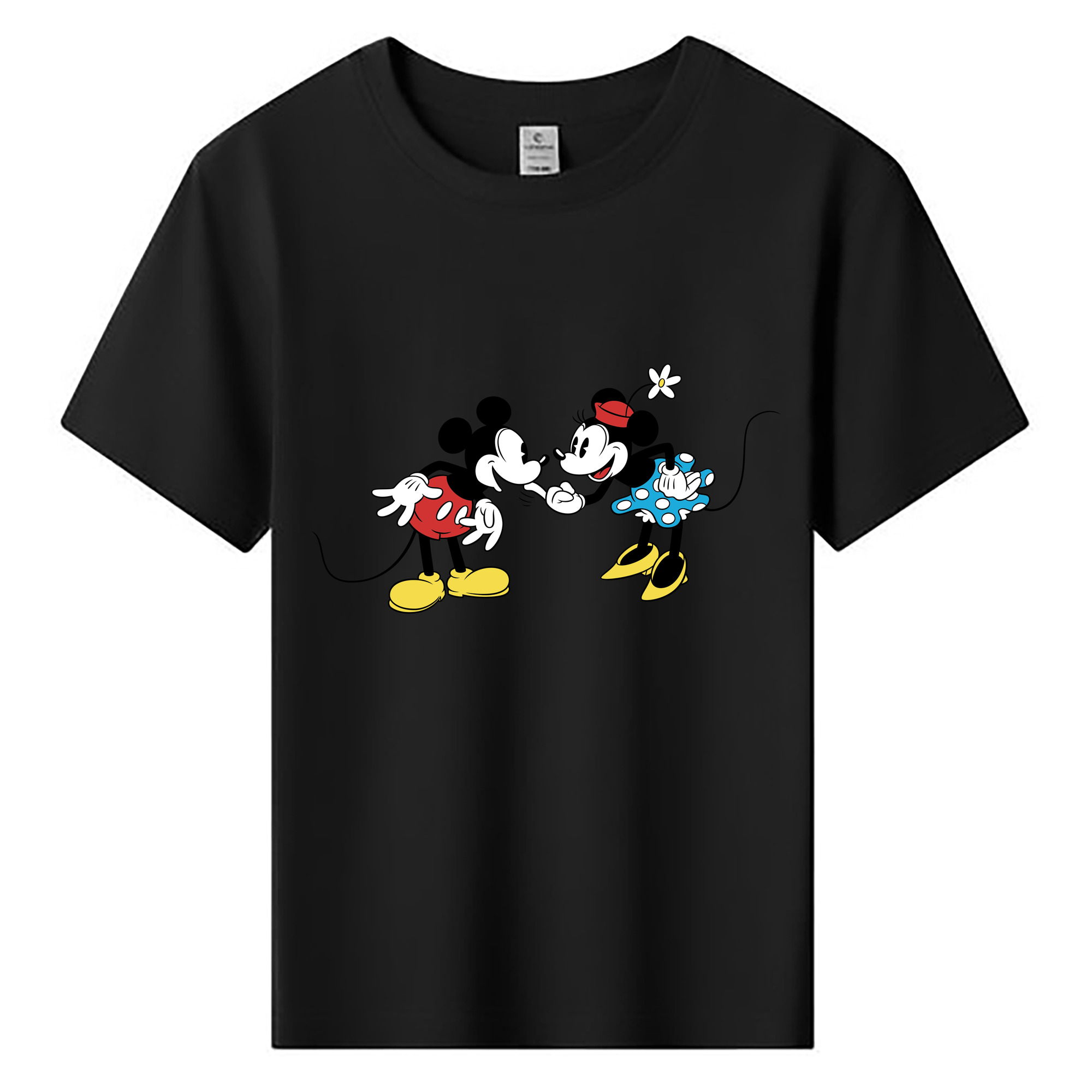 ミッキーマウス Mickey Mouse 綿100％キッズTシャツ（フロントプリント）