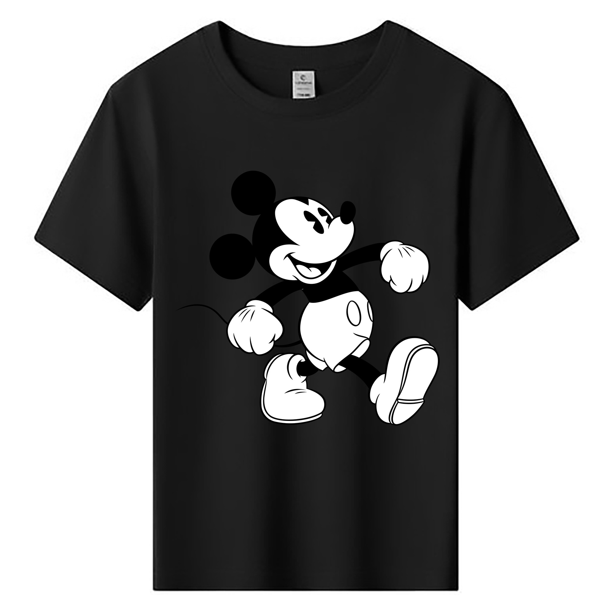 ミッキーマウス Mickey Mouse 綿100％キッズTシャツ（フロントプリント）