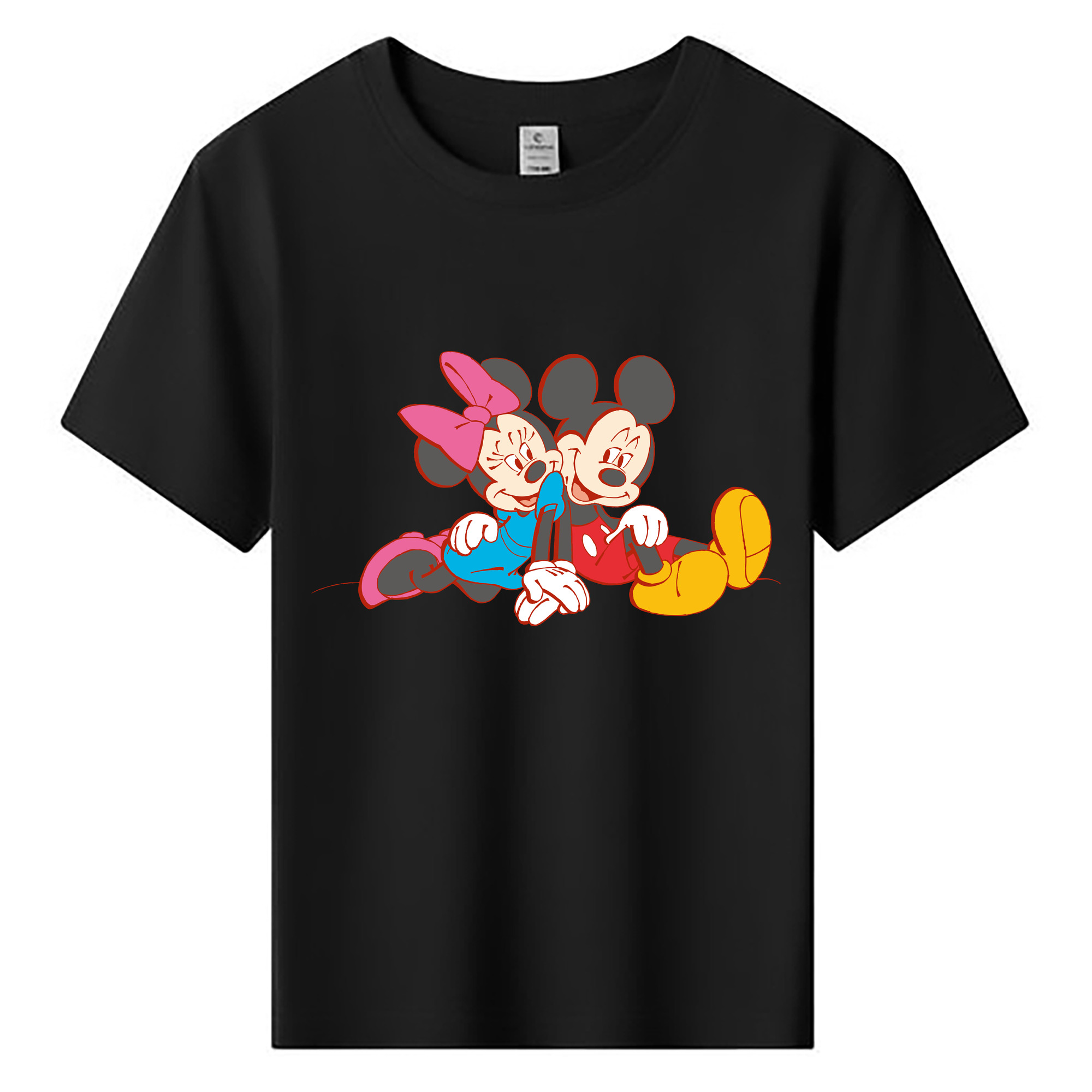 ミッキーマウス Mickey Mouse 綿100％キッズTシャツ（フロントプリント）