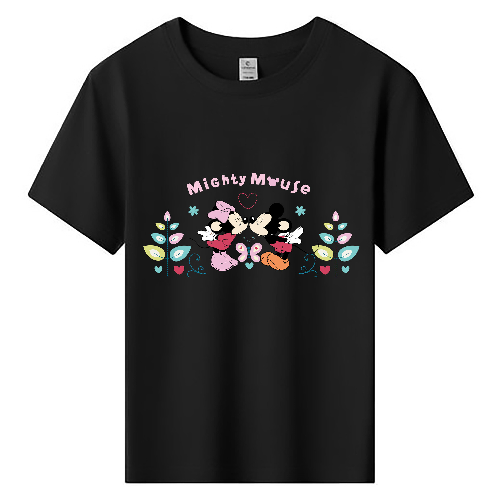 ミッキーマウス Mickey Mouse 綿100％キッズTシャツ（フロントプリント）