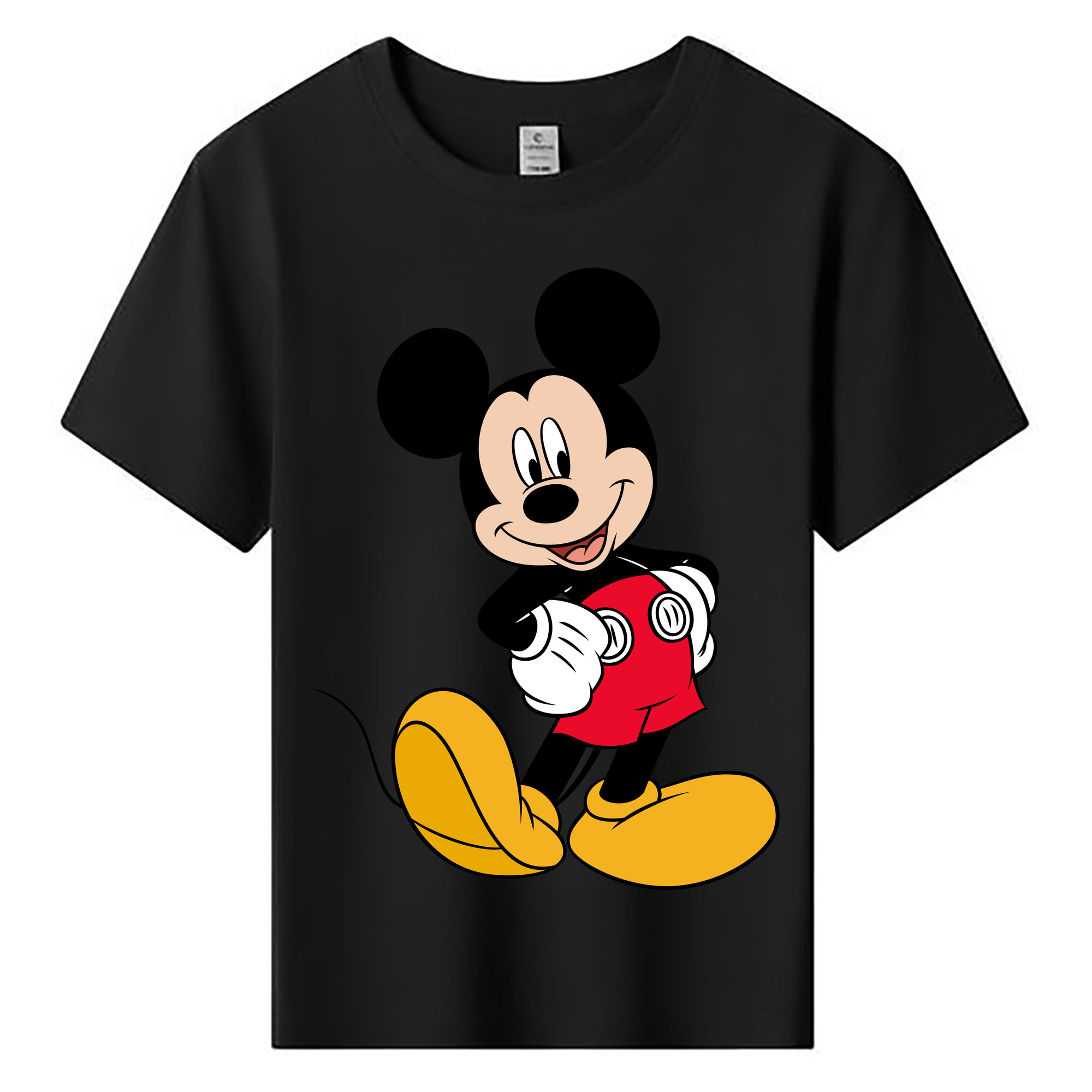 ミッキーマウス Mickey Mouse 綿100％キッズTシャツ（フロントプリント）