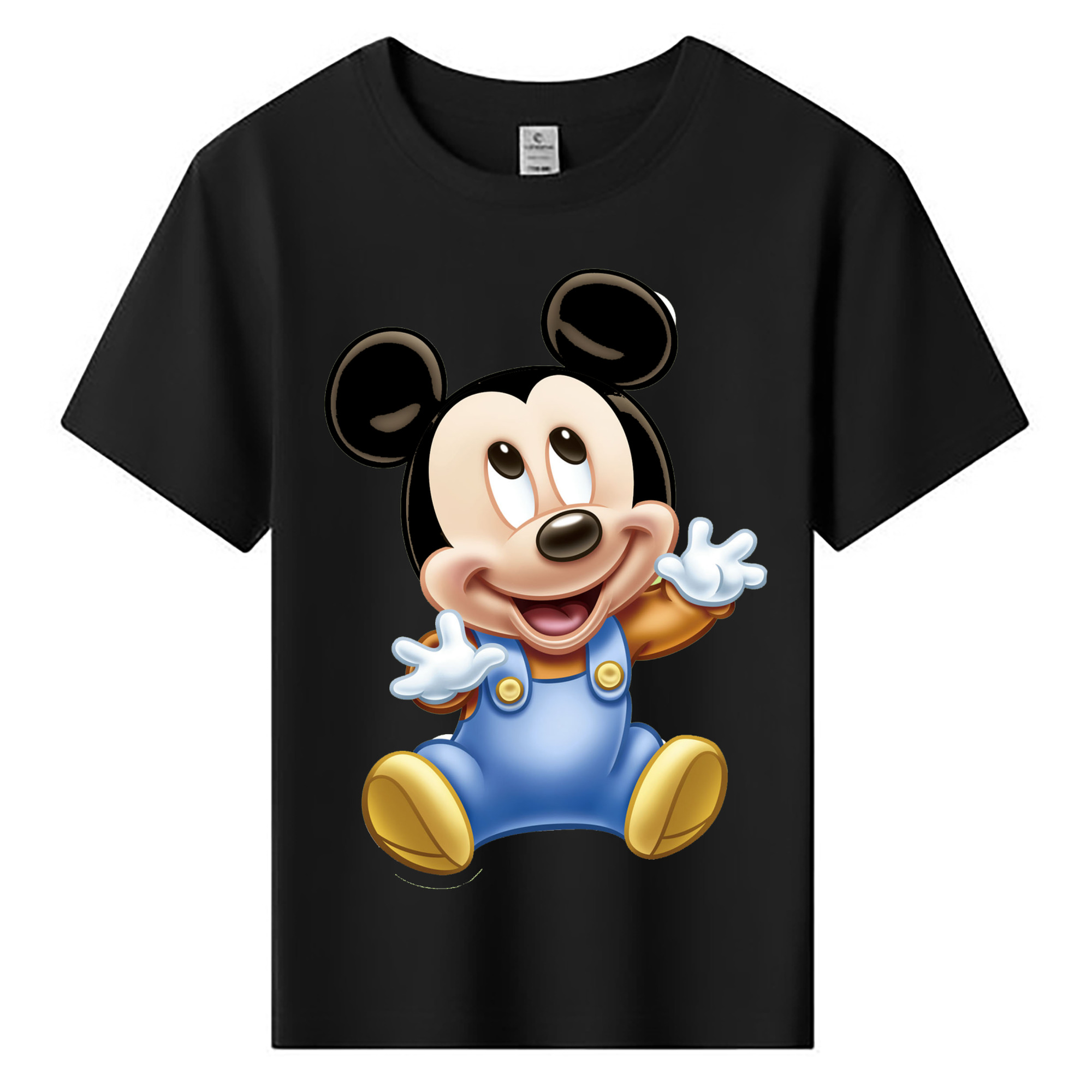 ミッキーマウス Mickey Mouse 綿100％キッズTシャツ（フロントプリント）