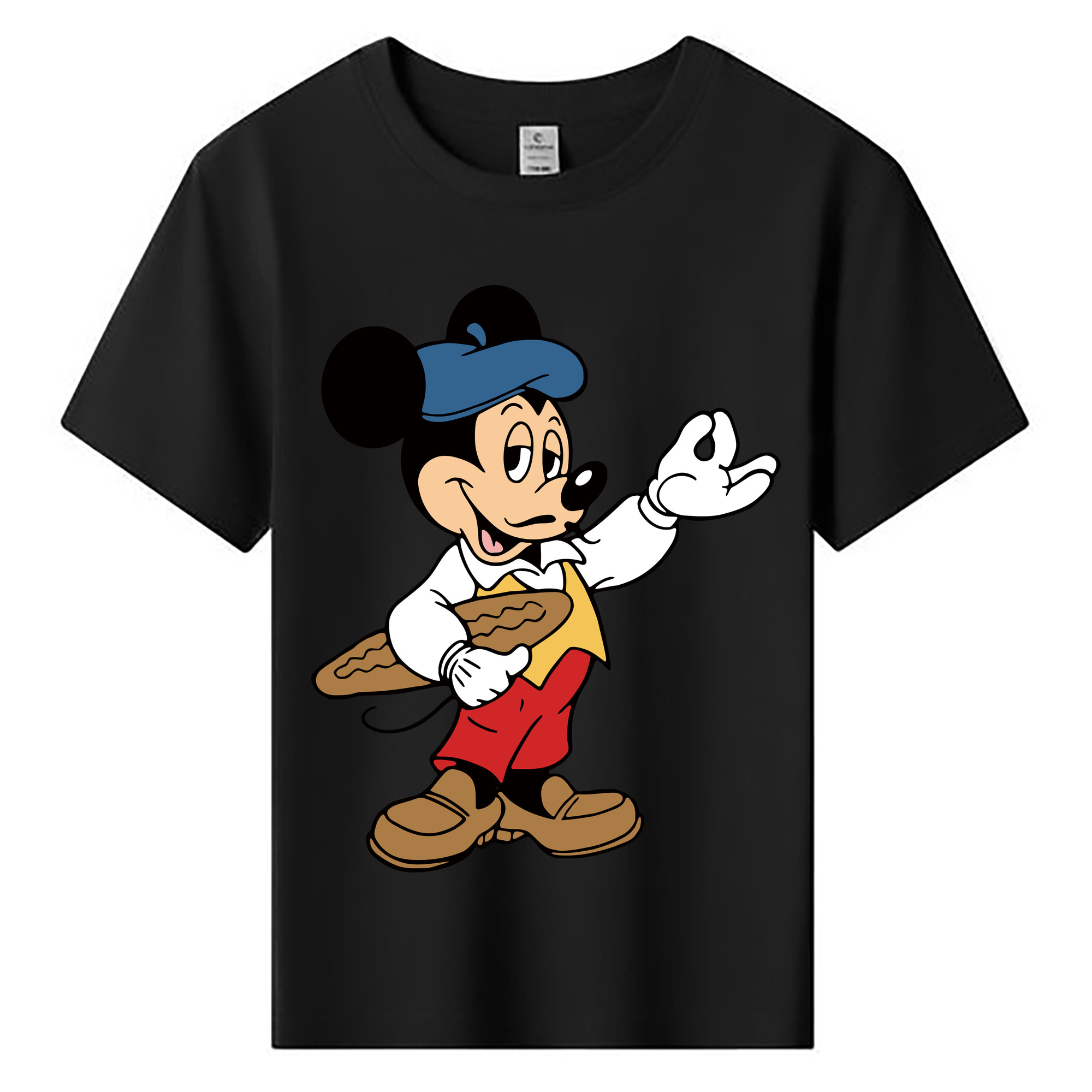 ミッキーマウス Mickey Mouse 綿100％キッズTシャツ（フロントプリント）
