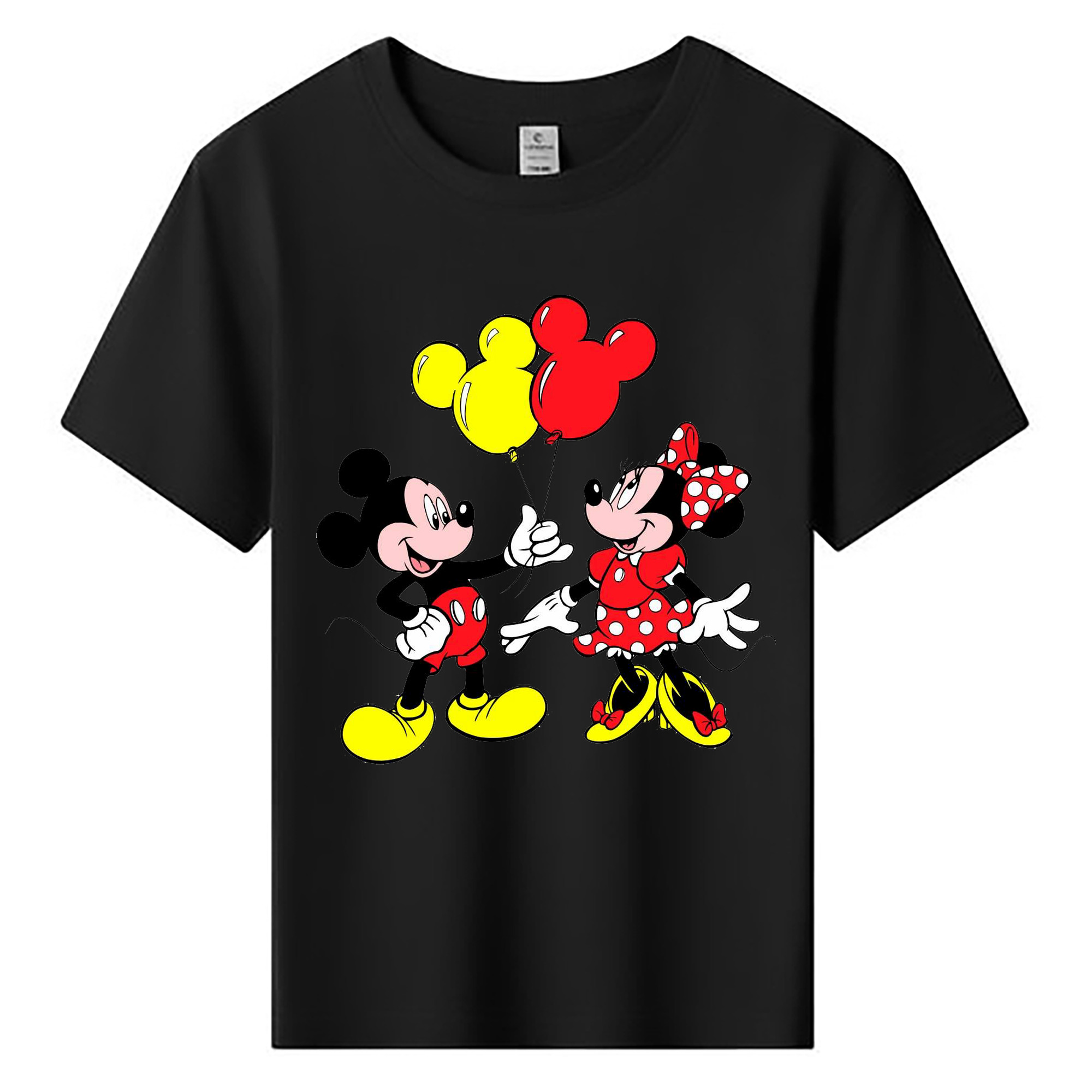 ミッキーマウス Mickey Mouse 綿100％キッズTシャツ（フロントプリント）