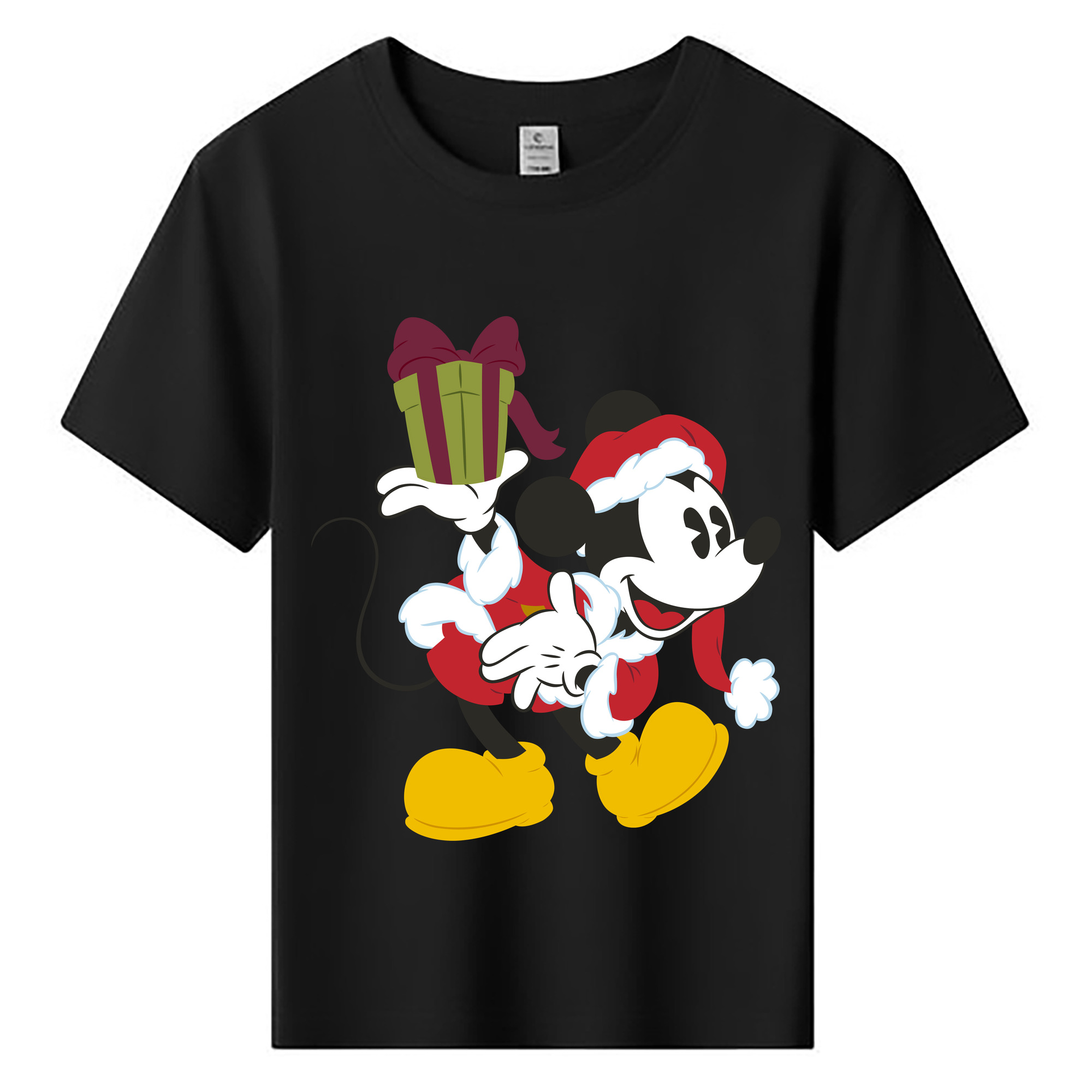 ミッキーマウス Mickey Mouse 綿100％キッズTシャツ（フロントプリント）