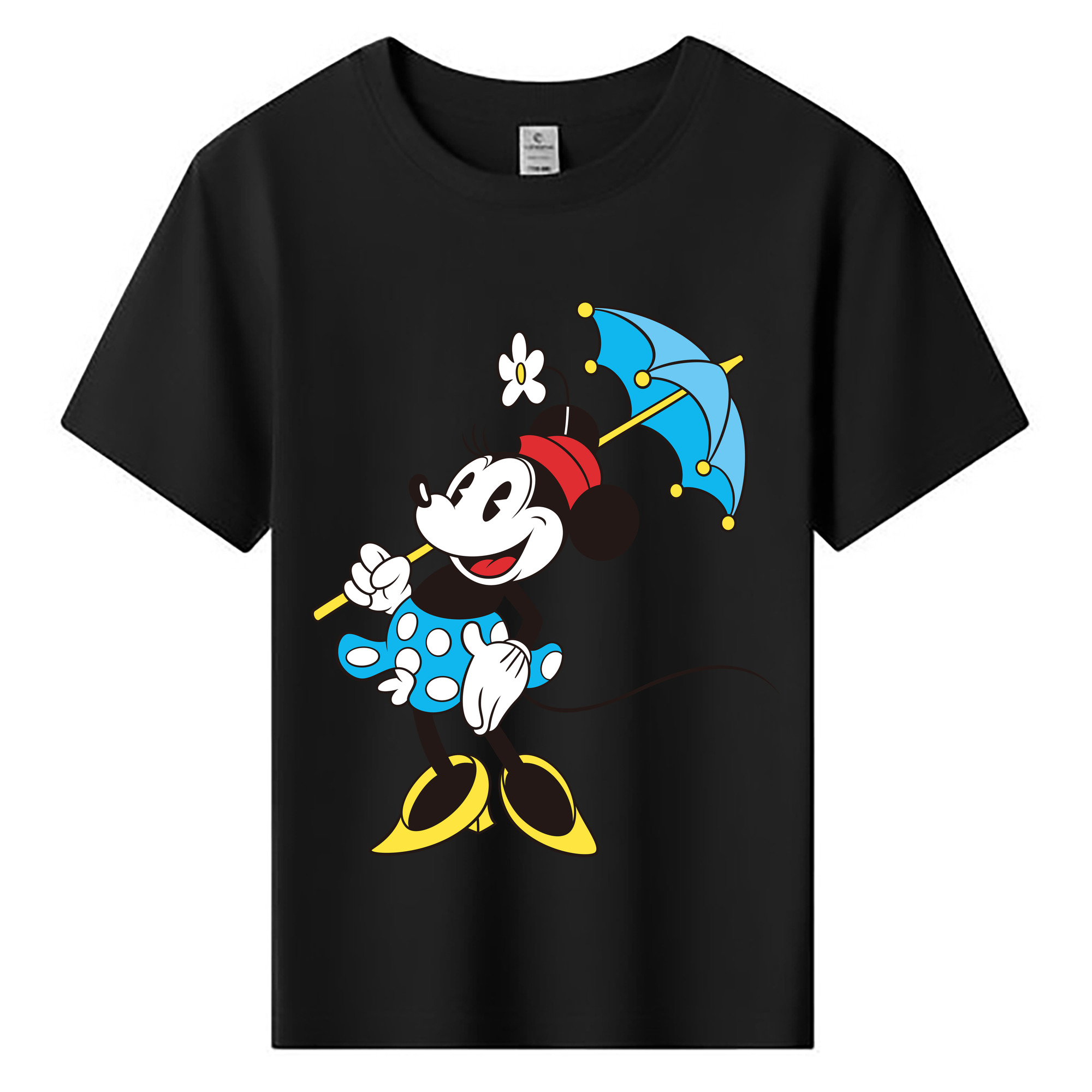 ミッキーマウス Mickey Mouse 綿100％キッズTシャツ（フロントプリント）