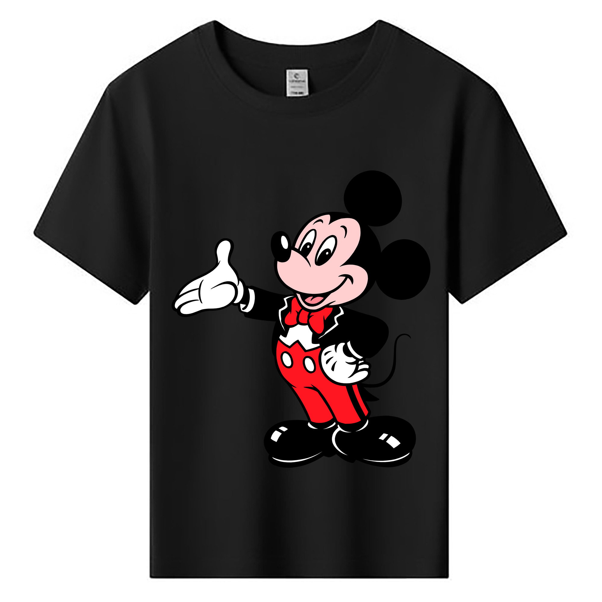 ミッキーマウス Mickey Mouse 綿100％キッズTシャツ（フロントプリント）