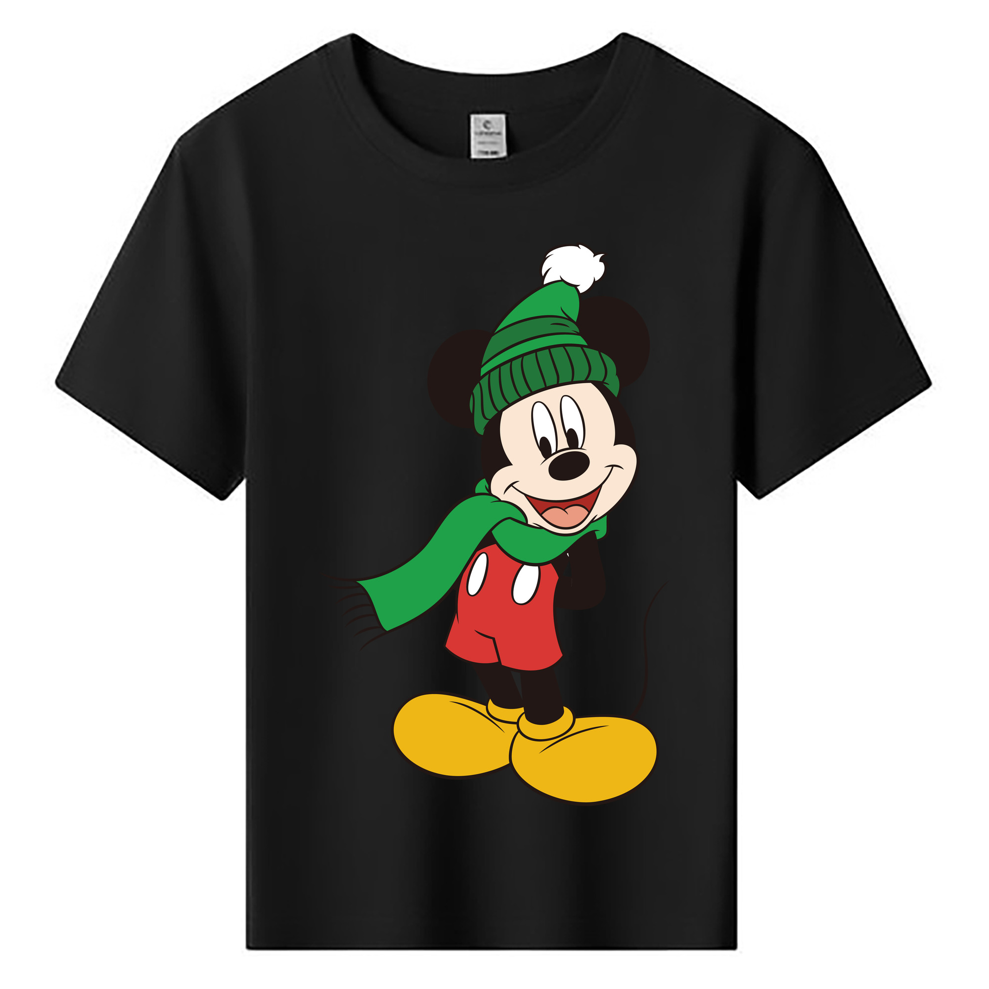ミッキーマウス Mickey Mouse 綿100％キッズTシャツ（フロントプリント）