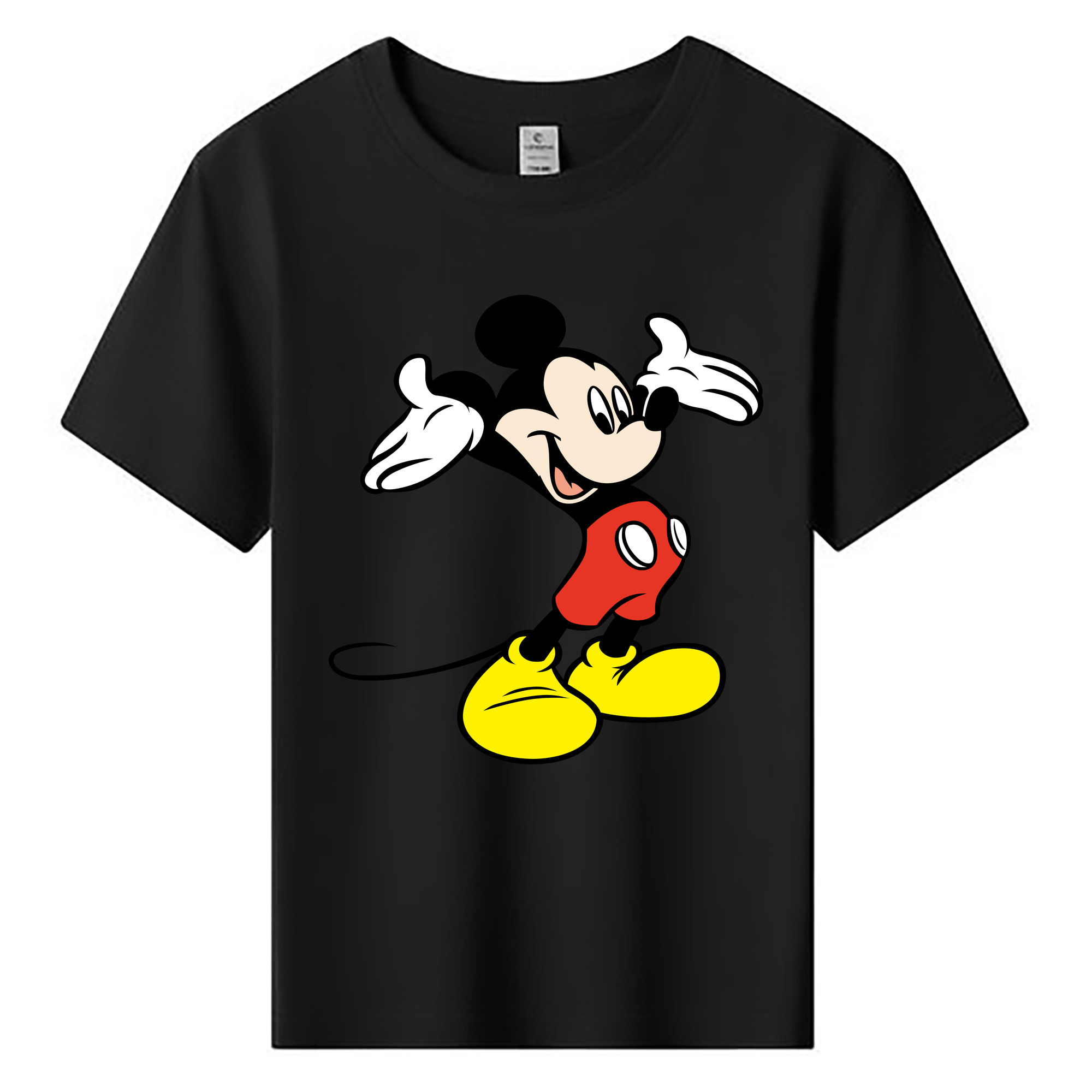 ミッキーマウス Mickey Mouse 綿100％キッズTシャツ（フロントプリント）