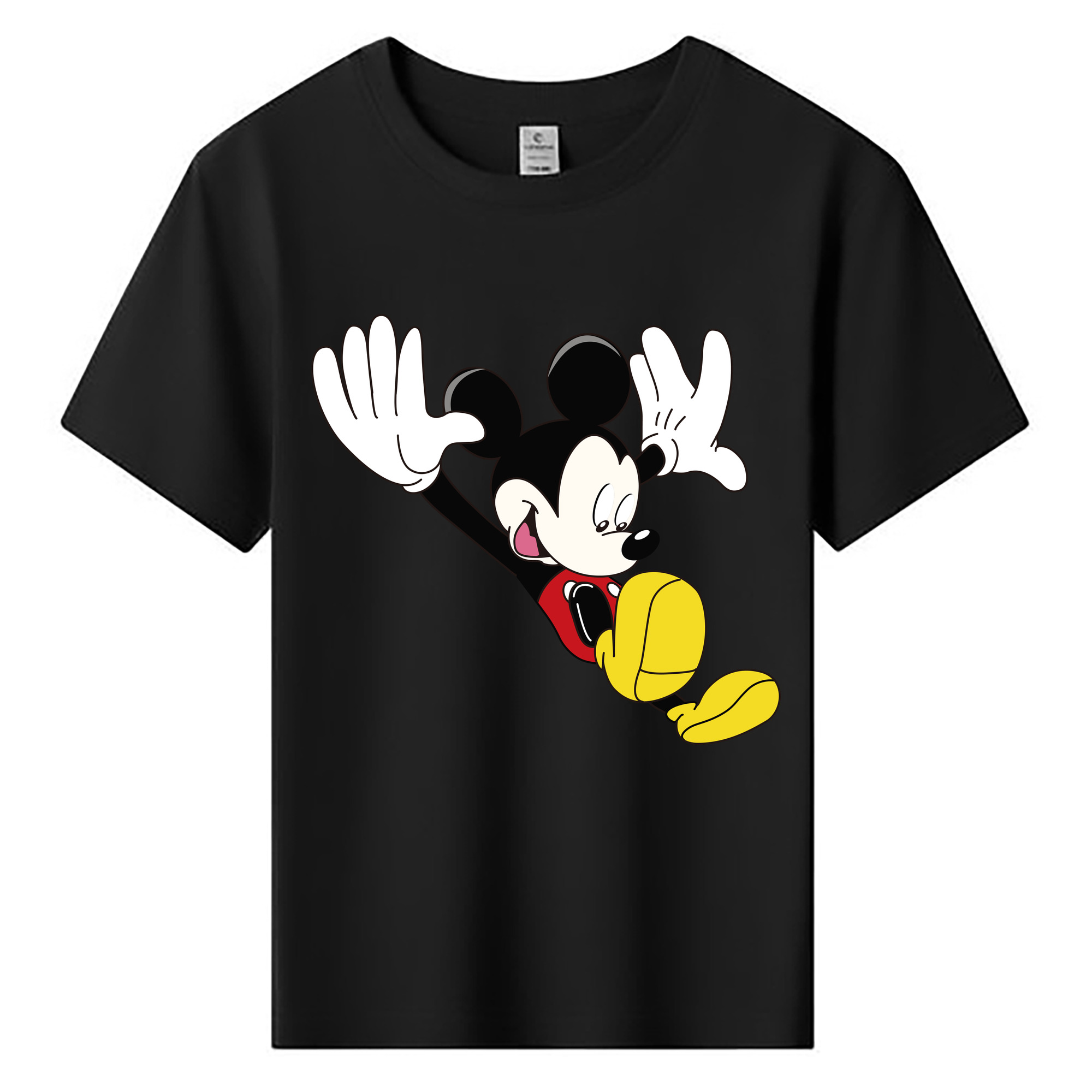 ミッキーマウス Mickey Mouse 綿100％キッズTシャツ（フロントプリント）