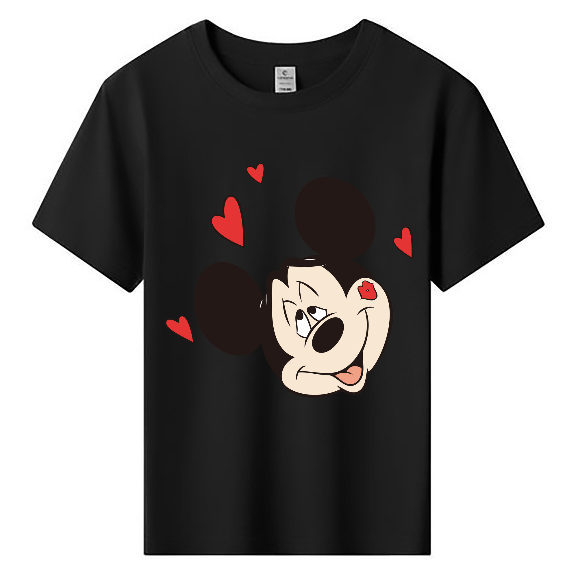 ミッキーマウス Mickey Mouse 綿100％キッズTシャツ（フロントプリント）