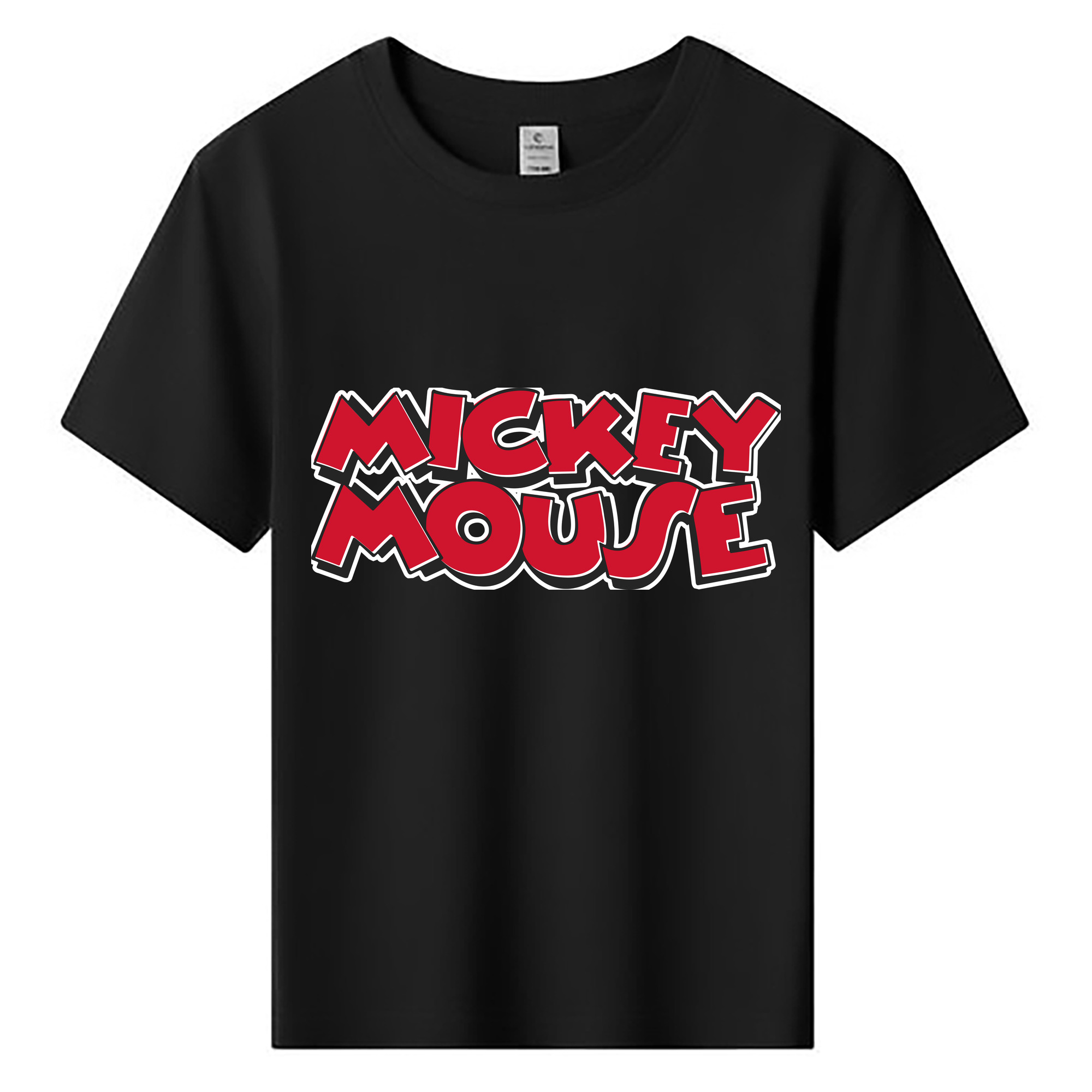 ミッキーマウス Mickey Mouse 綿100％キッズTシャツ（フロントプリント）