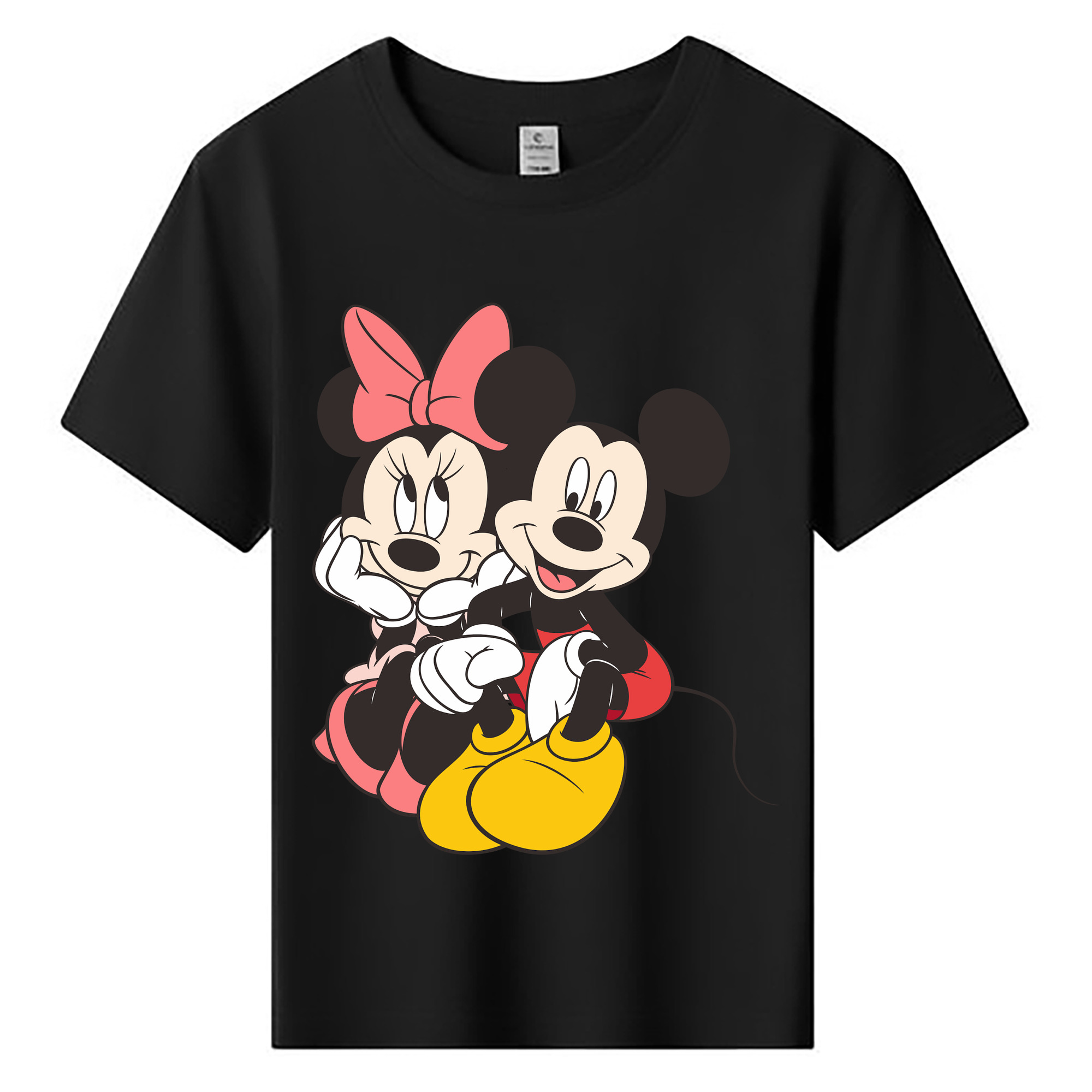 ミッキーマウス Mickey Mouse 綿100％キッズTシャツ（フロントプリント）