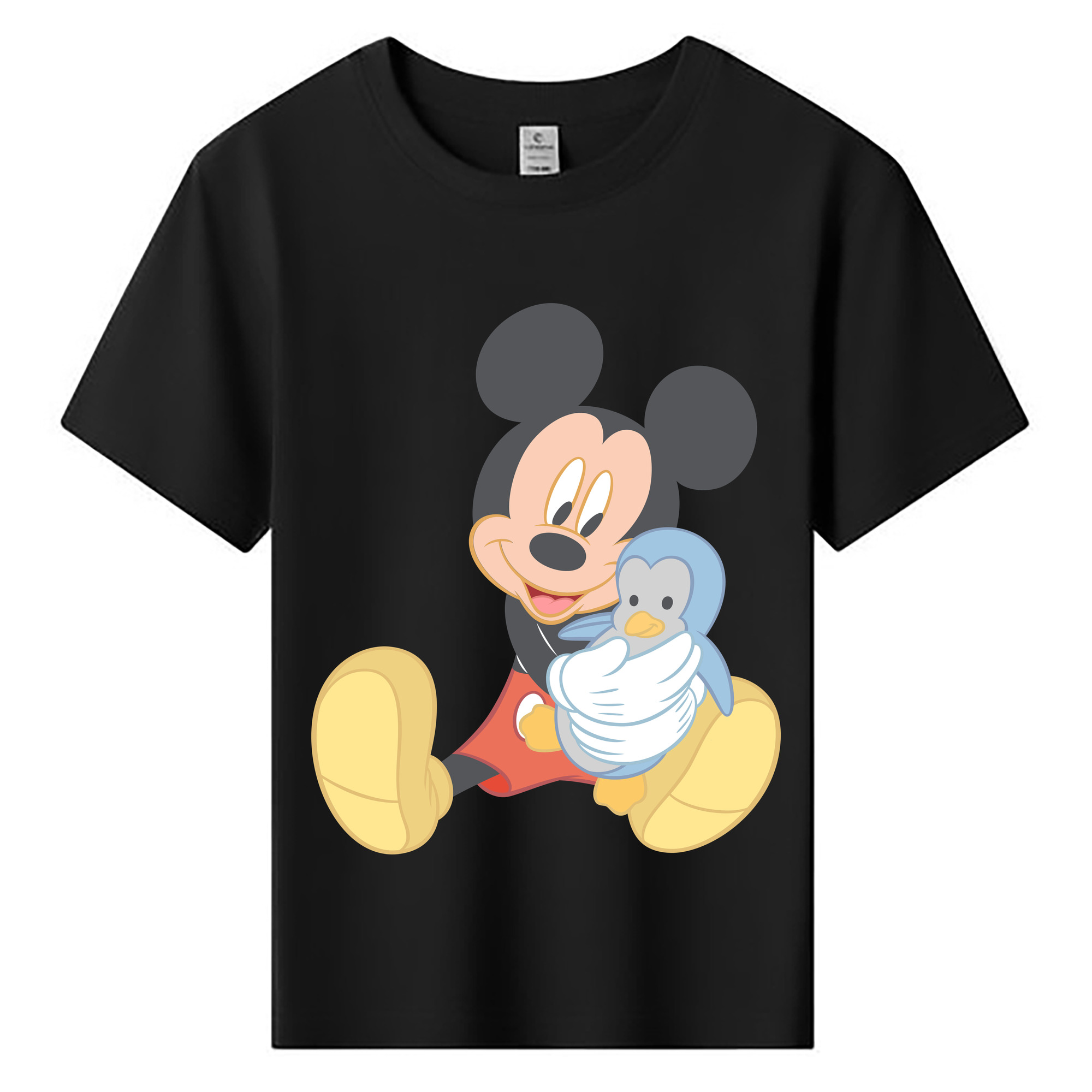 ミッキーマウス Mickey Mouse 綿100％キッズTシャツ（フロントプリント）