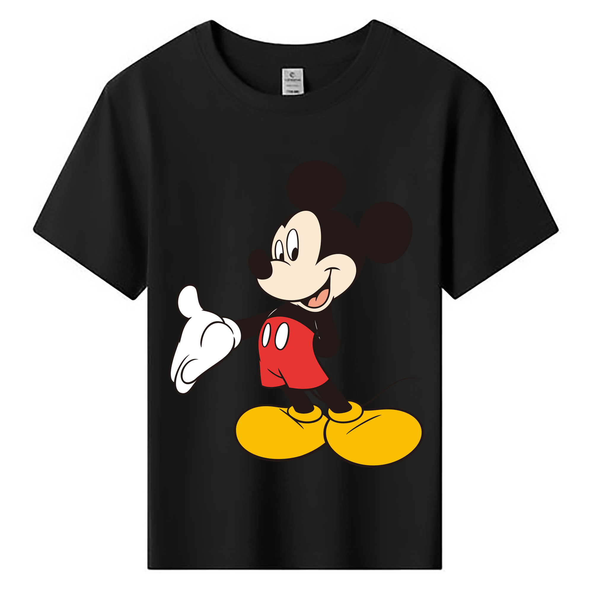 ミッキーマウス Mickey Mouse 綿100％キッズTシャツ（フロントプリント）