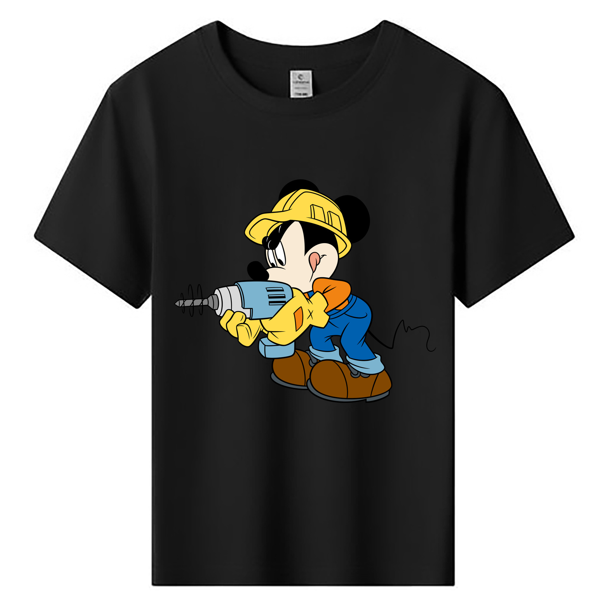 ミッキーマウス Mickey Mouse 綿100％キッズTシャツ（フロントプリント）