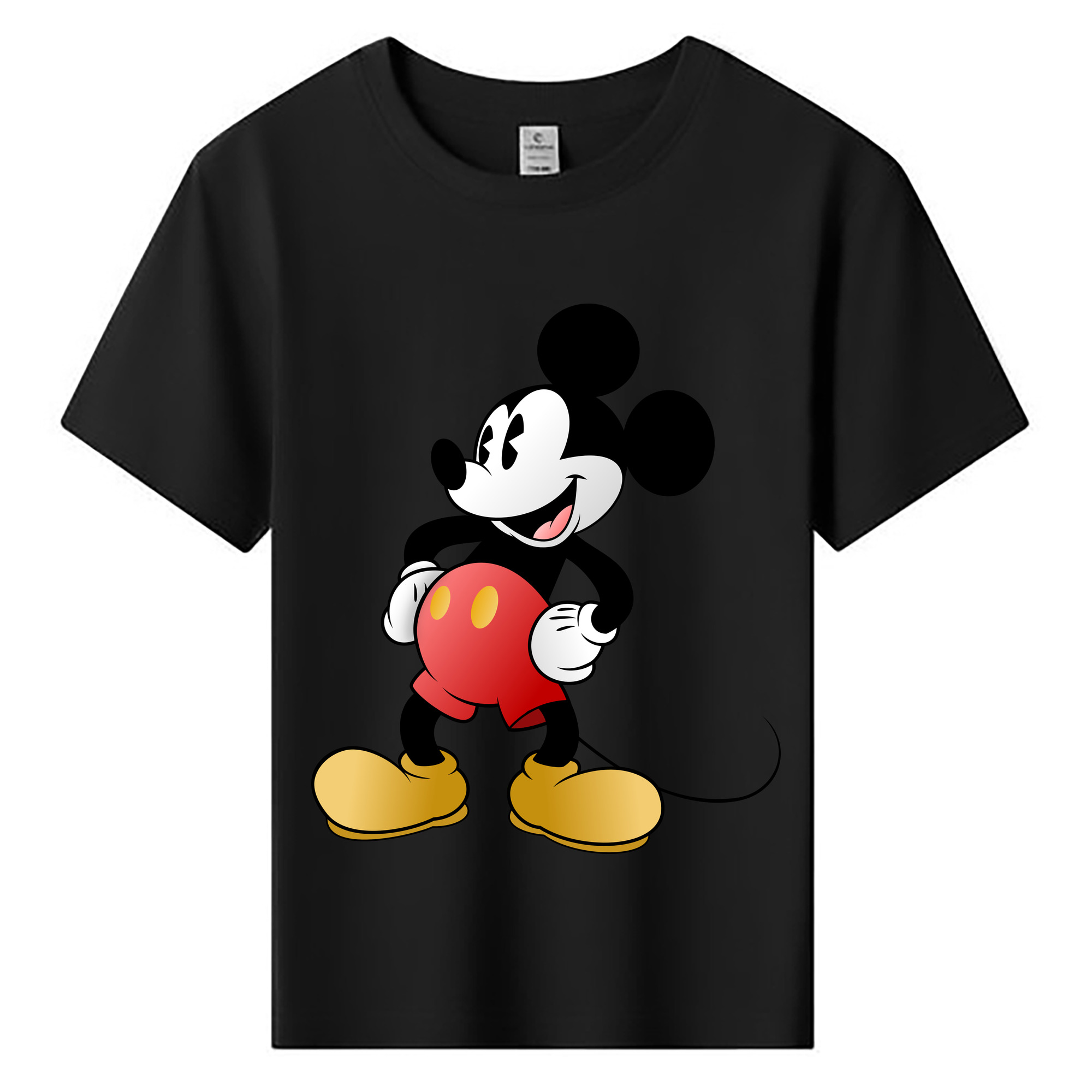 ミッキーマウス Mickey Mouse 綿100％キッズTシャツ（フロントプリント）