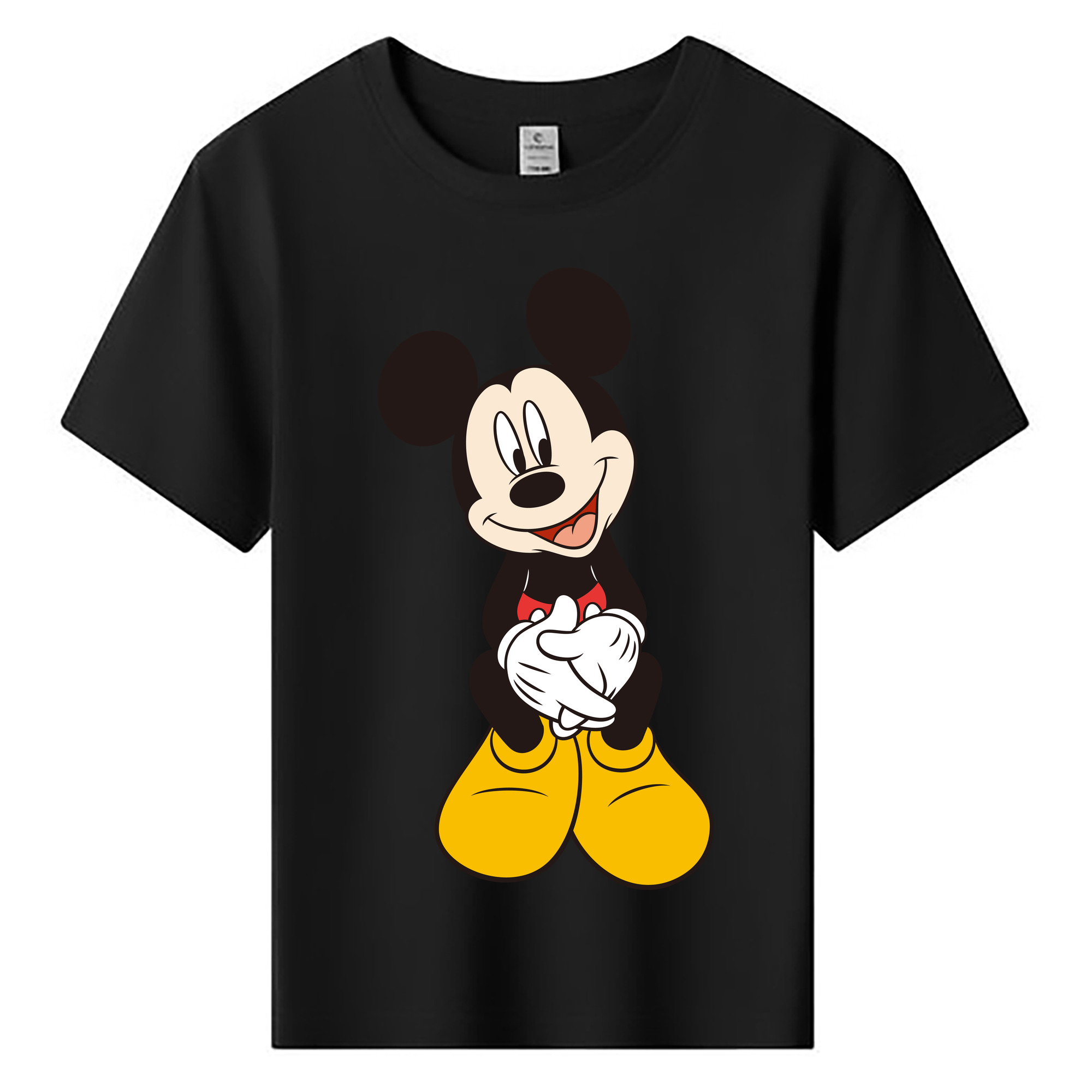 ミッキーマウス Mickey Mouse 綿100％キッズTシャツ（フロントプリント）