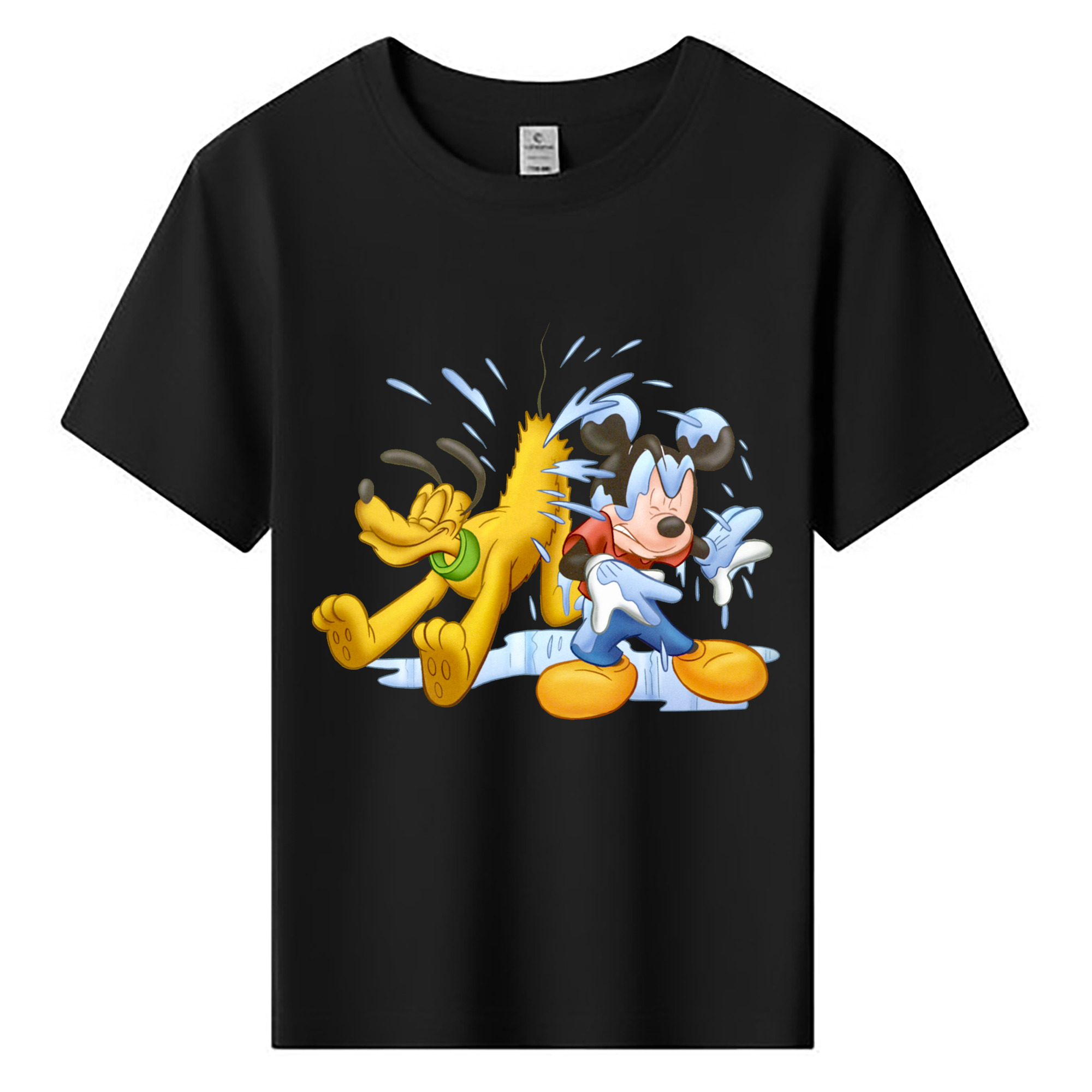 ミッキーマウス Mickey Mouse 綿100％キッズTシャツ（フロントプリント）