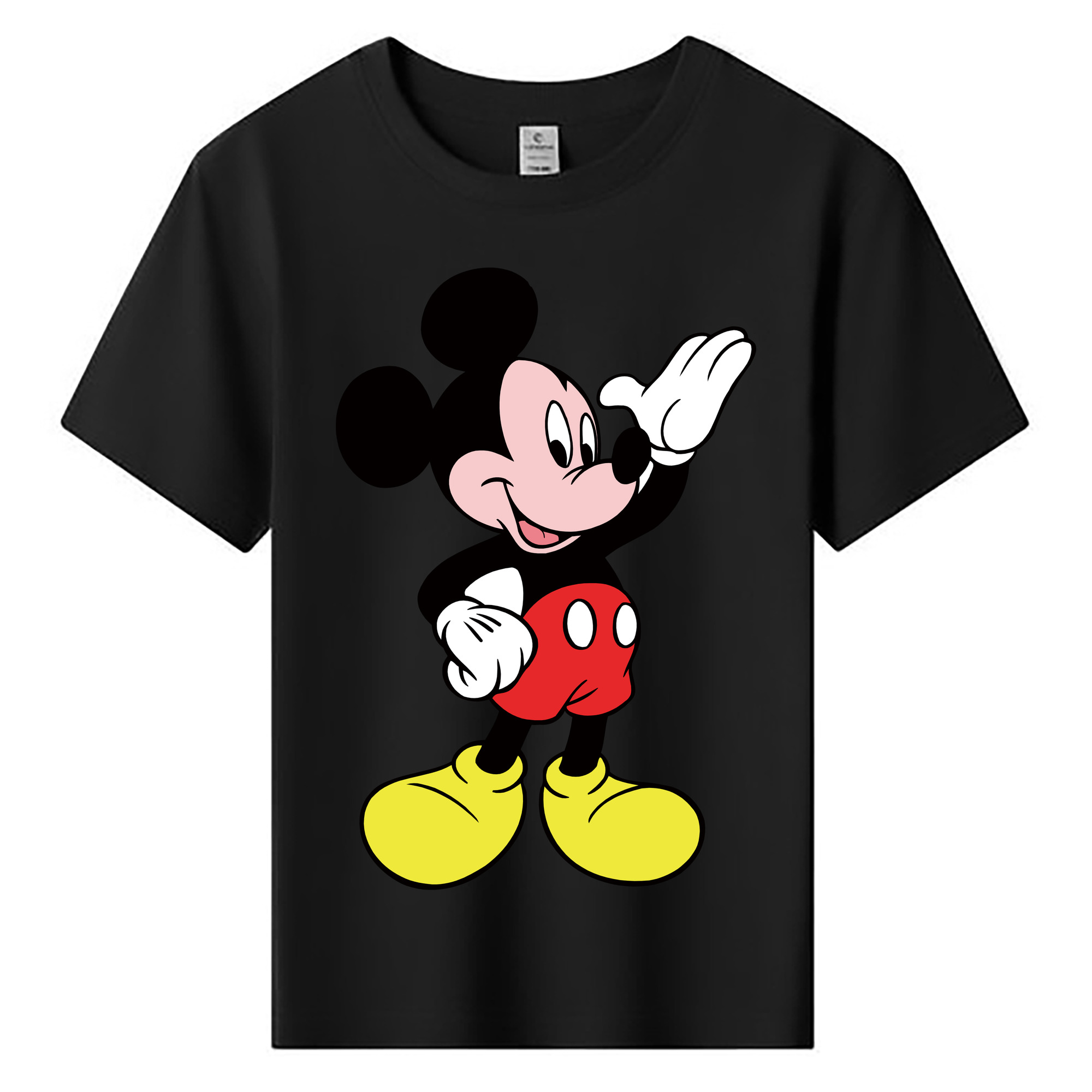ミッキーマウス Mickey Mouse 綿100％キッズTシャツ（フロントプリント）