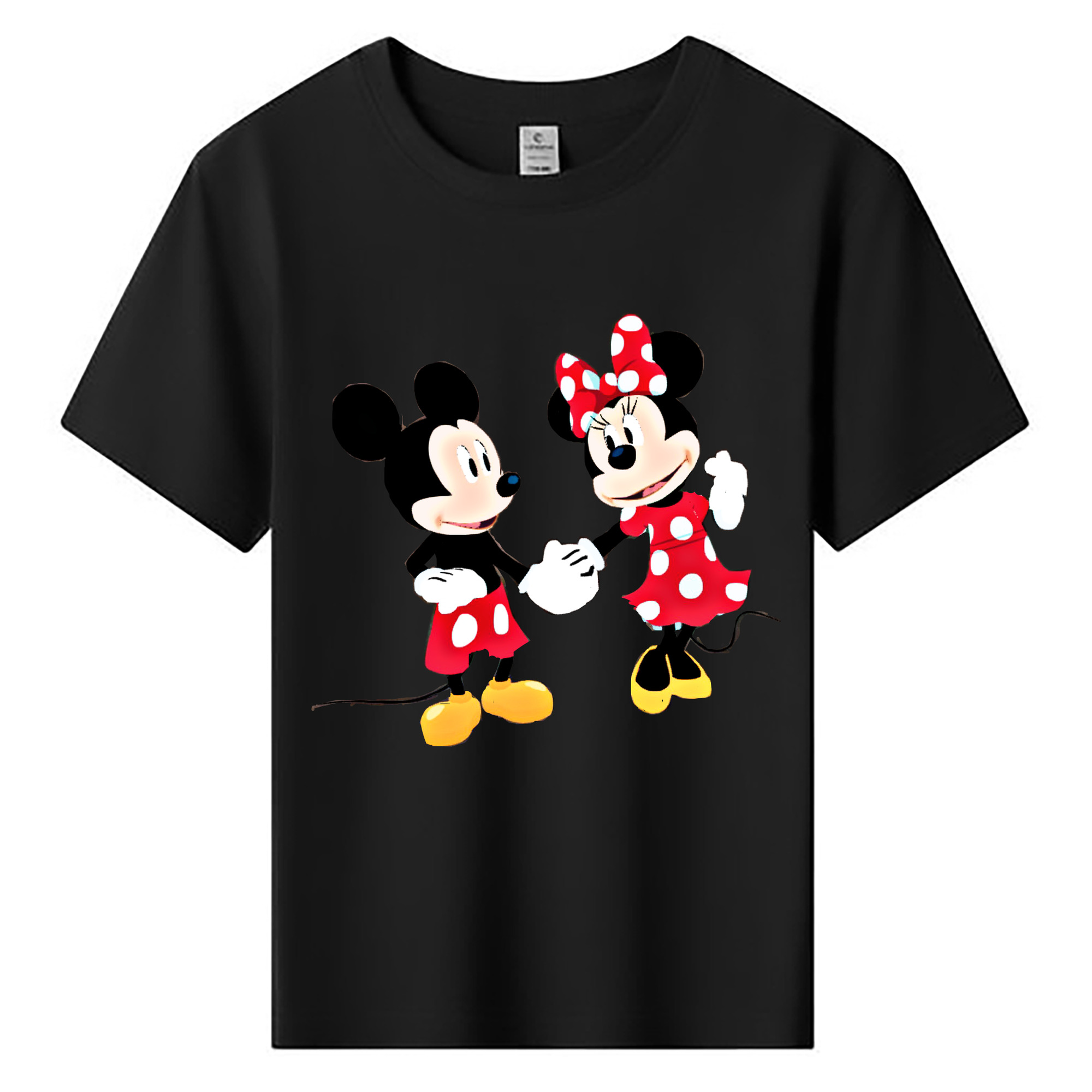ミッキーマウス Mickey Mouse 綿100％キッズTシャツ（フロントプリント）
