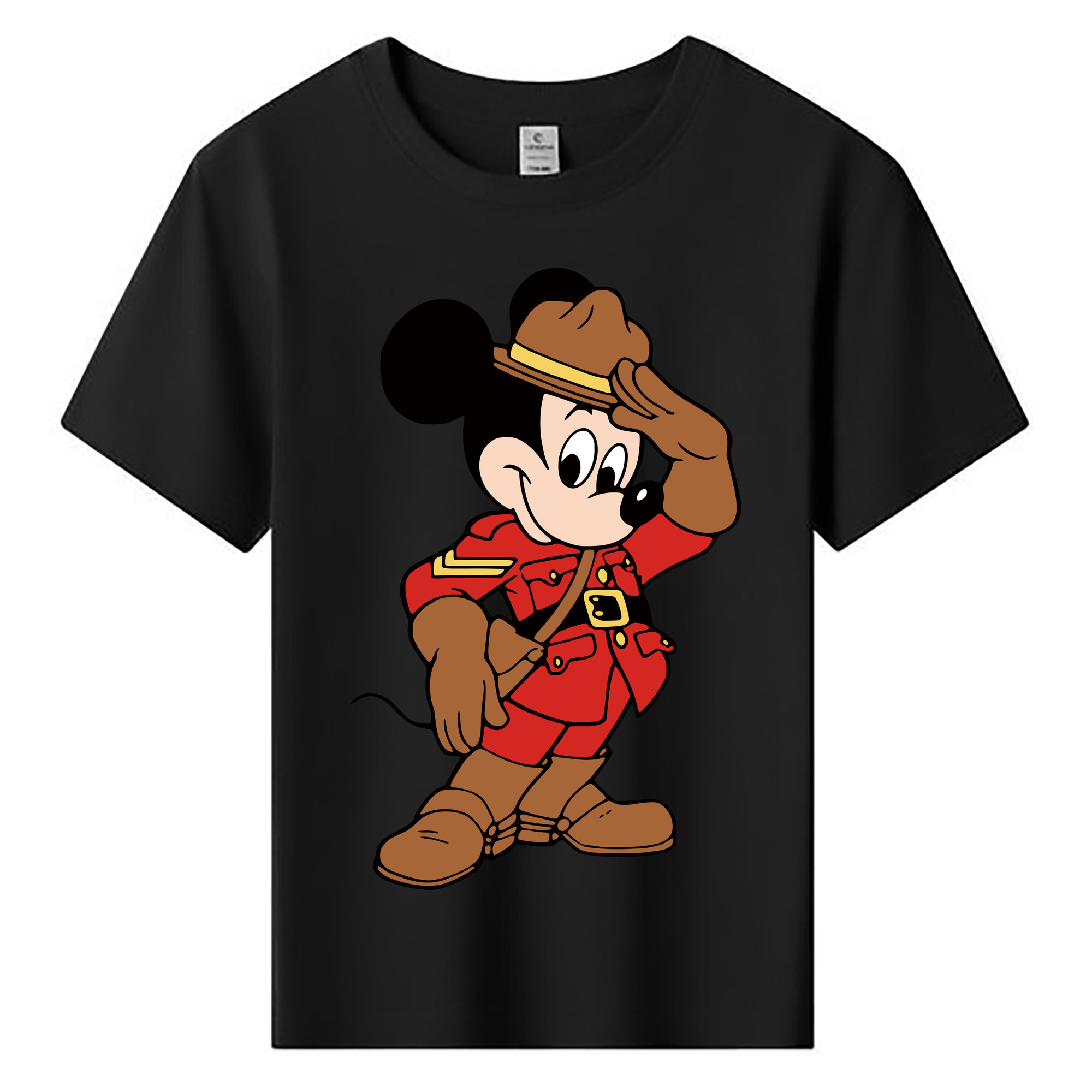 ミッキーマウス Mickey Mouse 綿100％キッズTシャツ（フロントプリント）