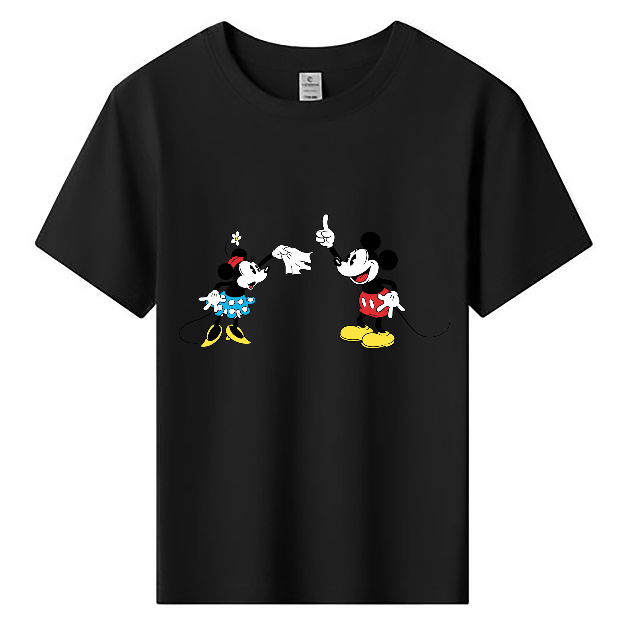 ミッキーマウス Mickey Mouse 綿100％キッズTシャツ（フロントプリント）