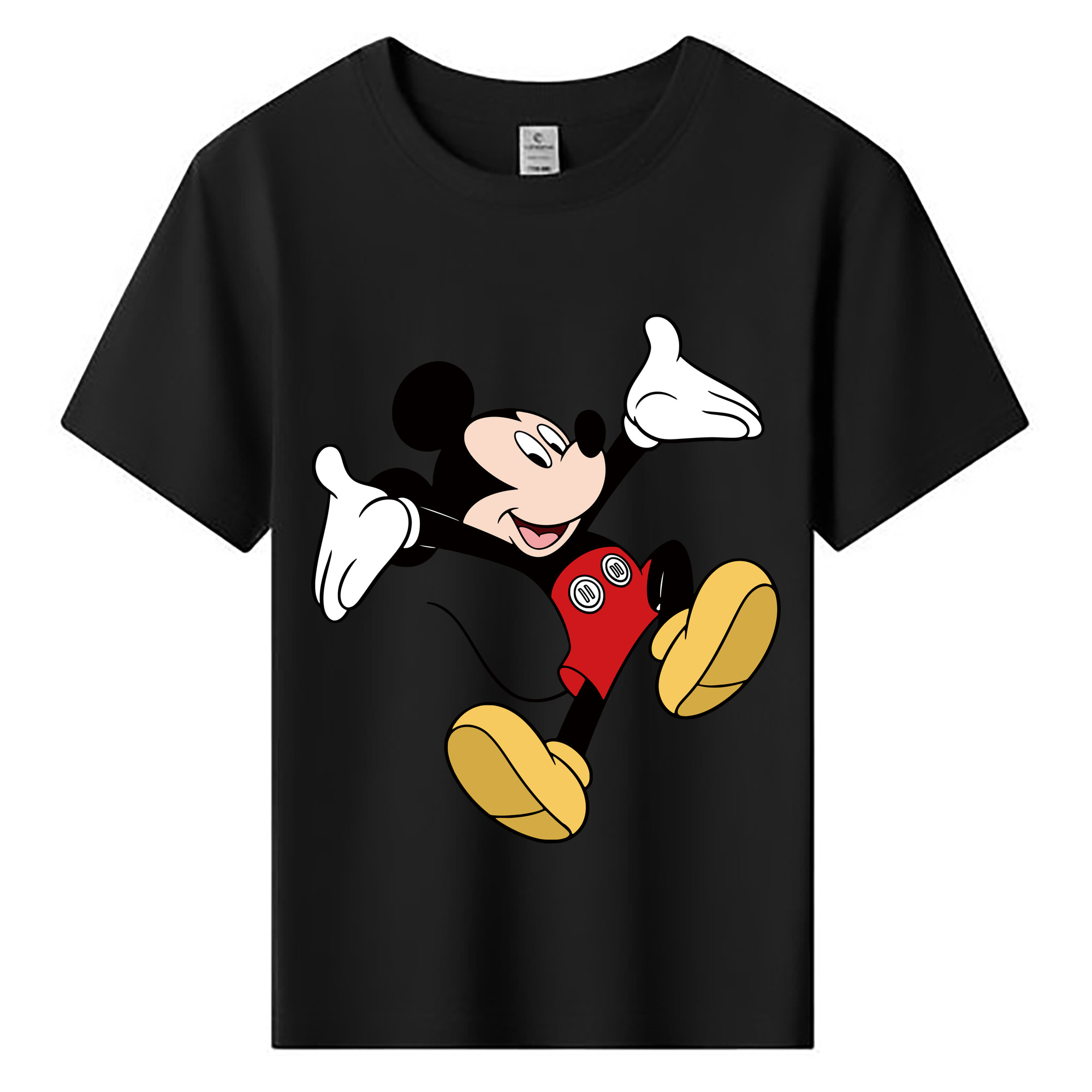 ミッキーマウス Mickey Mouse 綿100％キッズTシャツ（フロントプリント）