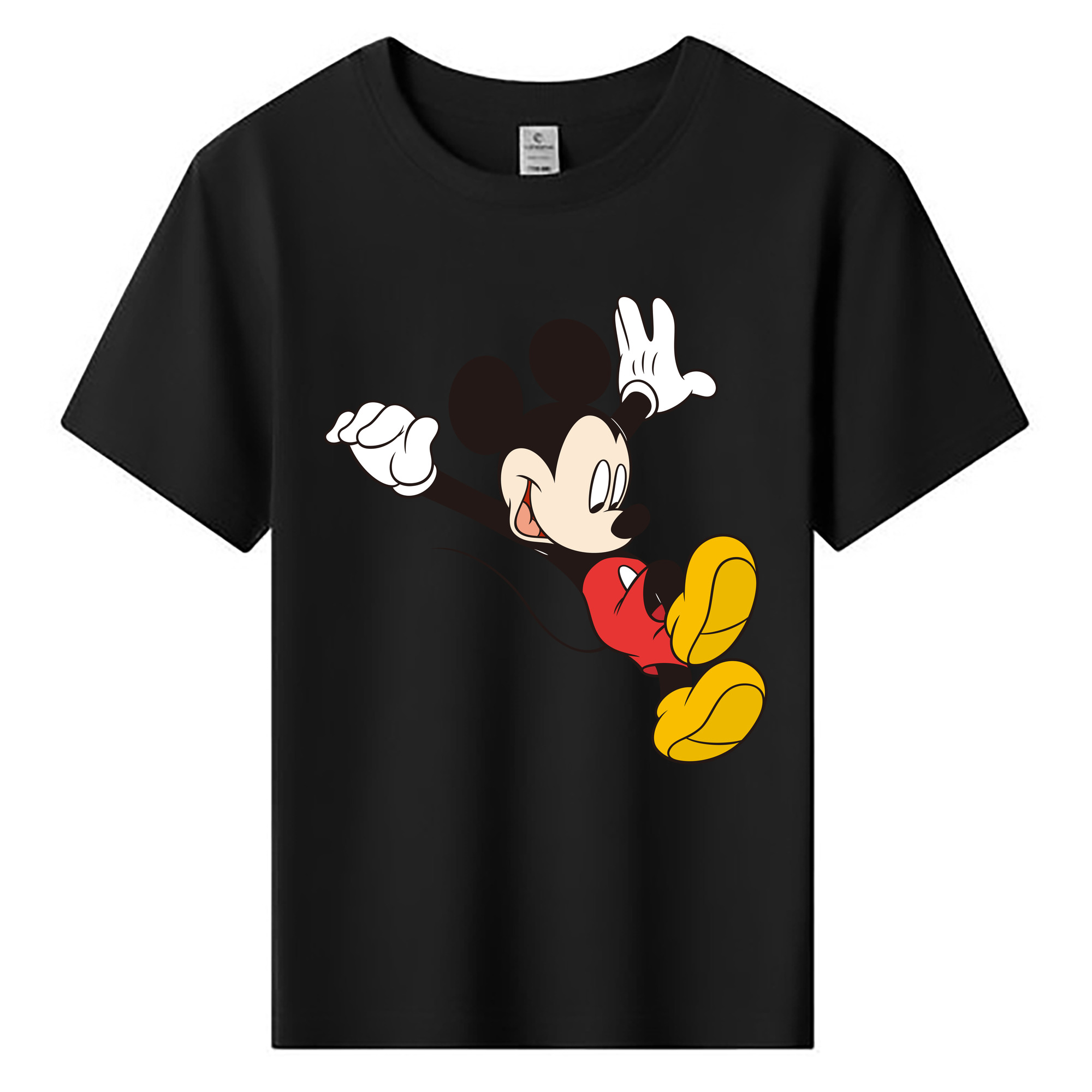 ミッキーマウス Mickey Mouse 綿100％キッズTシャツ（フロントプリント）