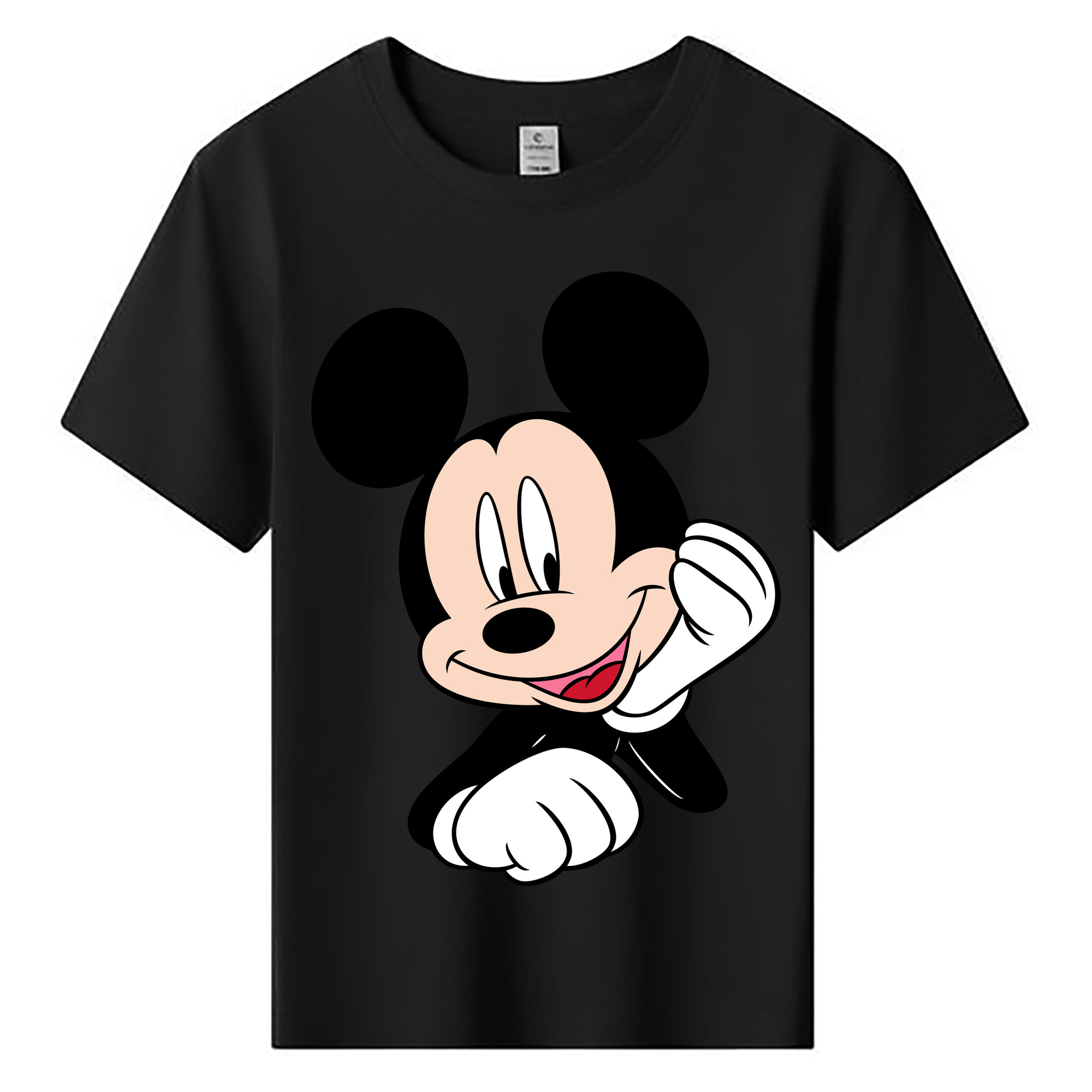 ミッキーマウス Mickey Mouse 綿100％キッズTシャツ（フロントプリント）