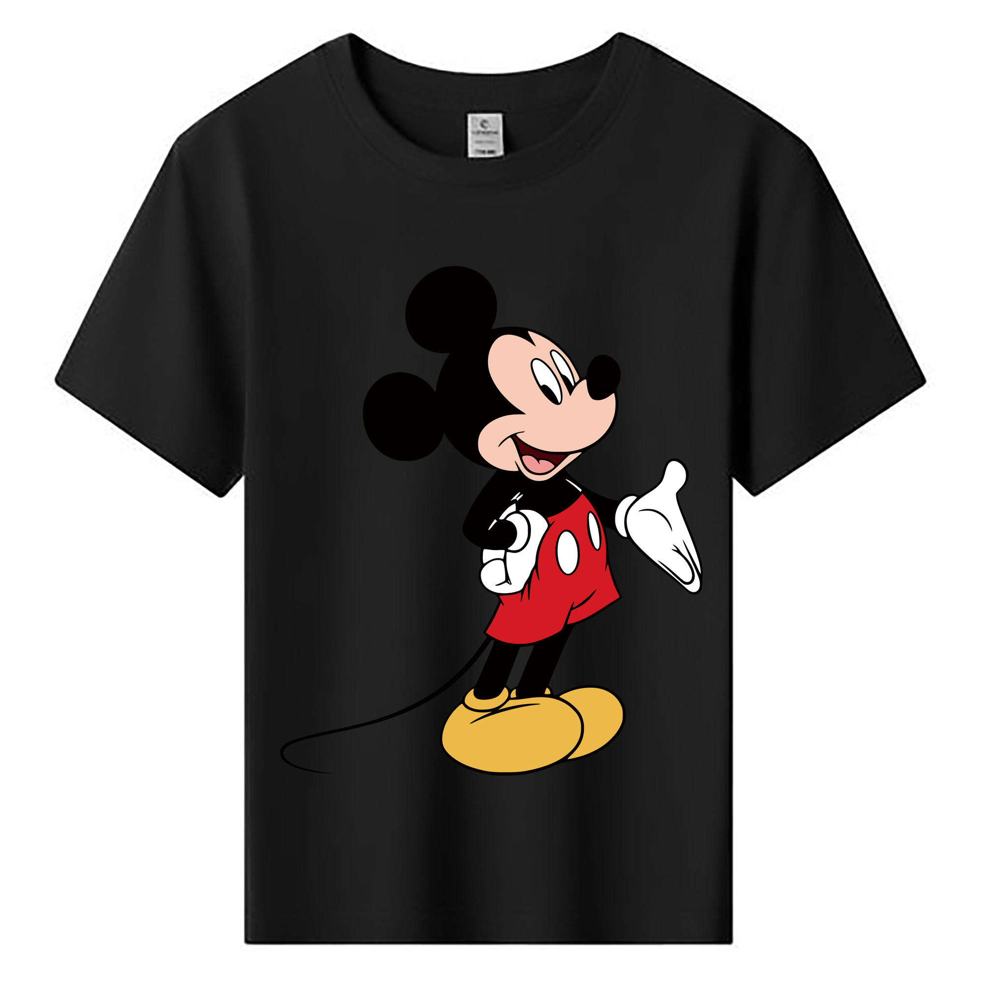 ミッキーマウス Mickey Mouse 綿100％キッズTシャツ（フロントプリント）