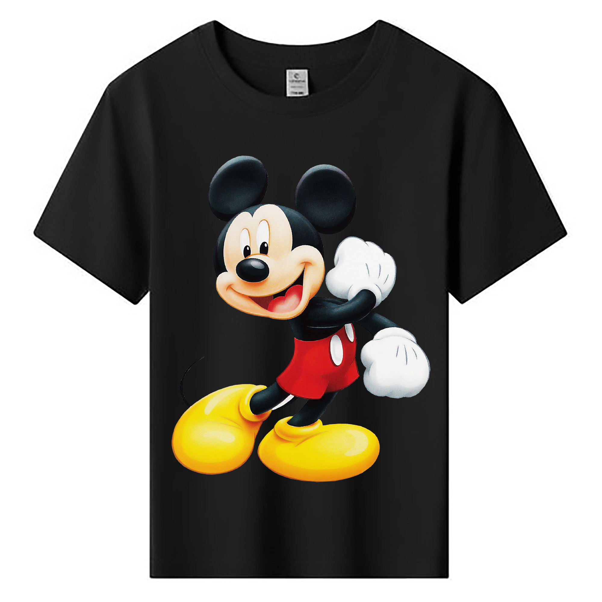 ミッキーマウス Mickey Mouse 綿100％キッズTシャツ（フロントプリント）