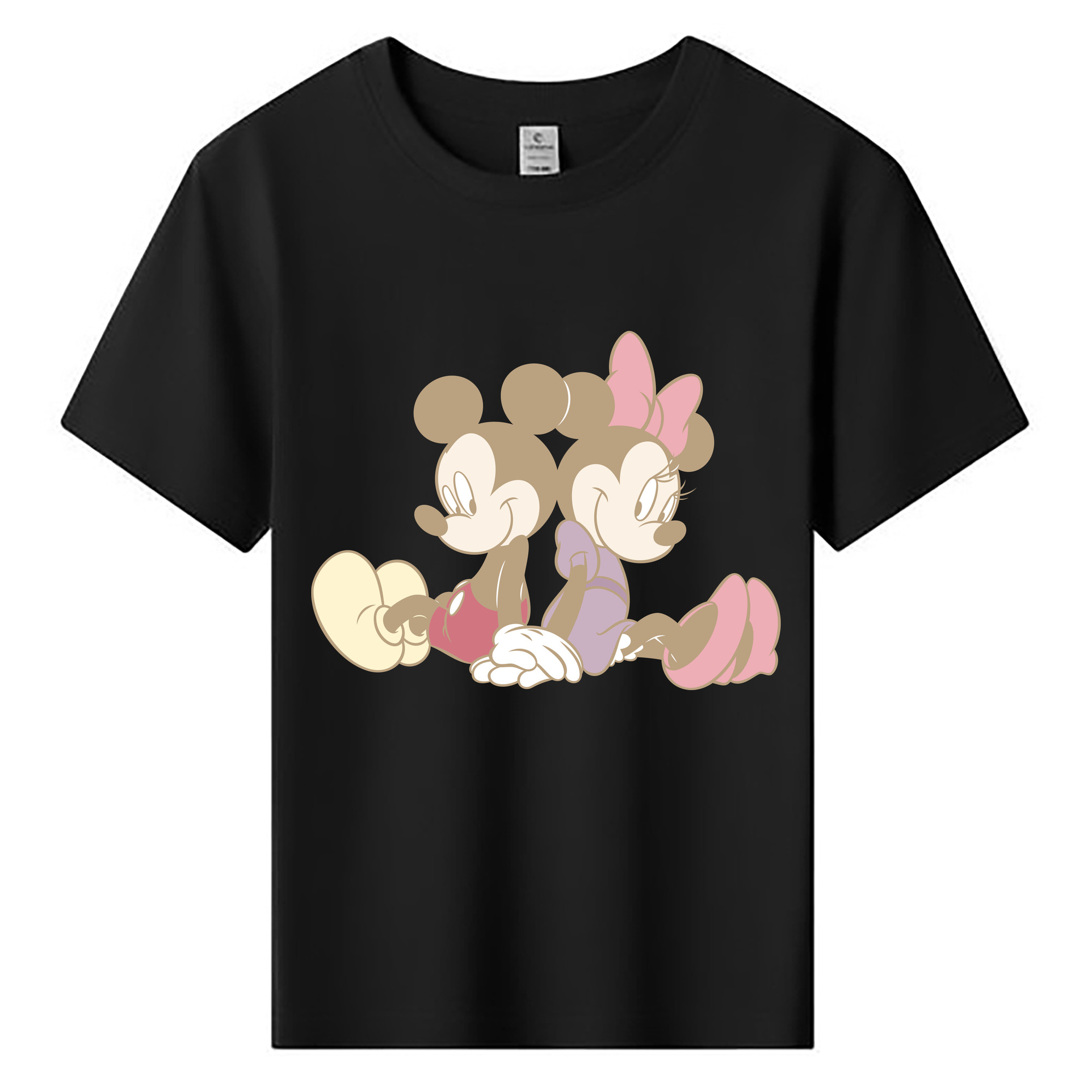 ミッキーマウス Mickey Mouse 綿100％キッズTシャツ（フロントプリント）